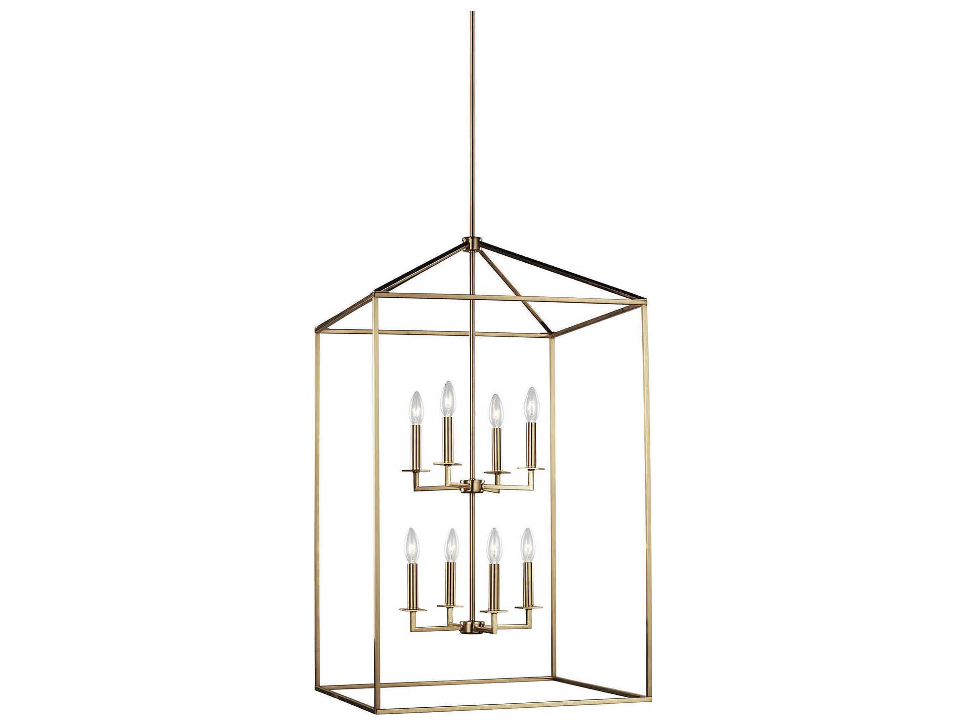 Generation Lighting Perryton 8-Light Satin Brass Pendant