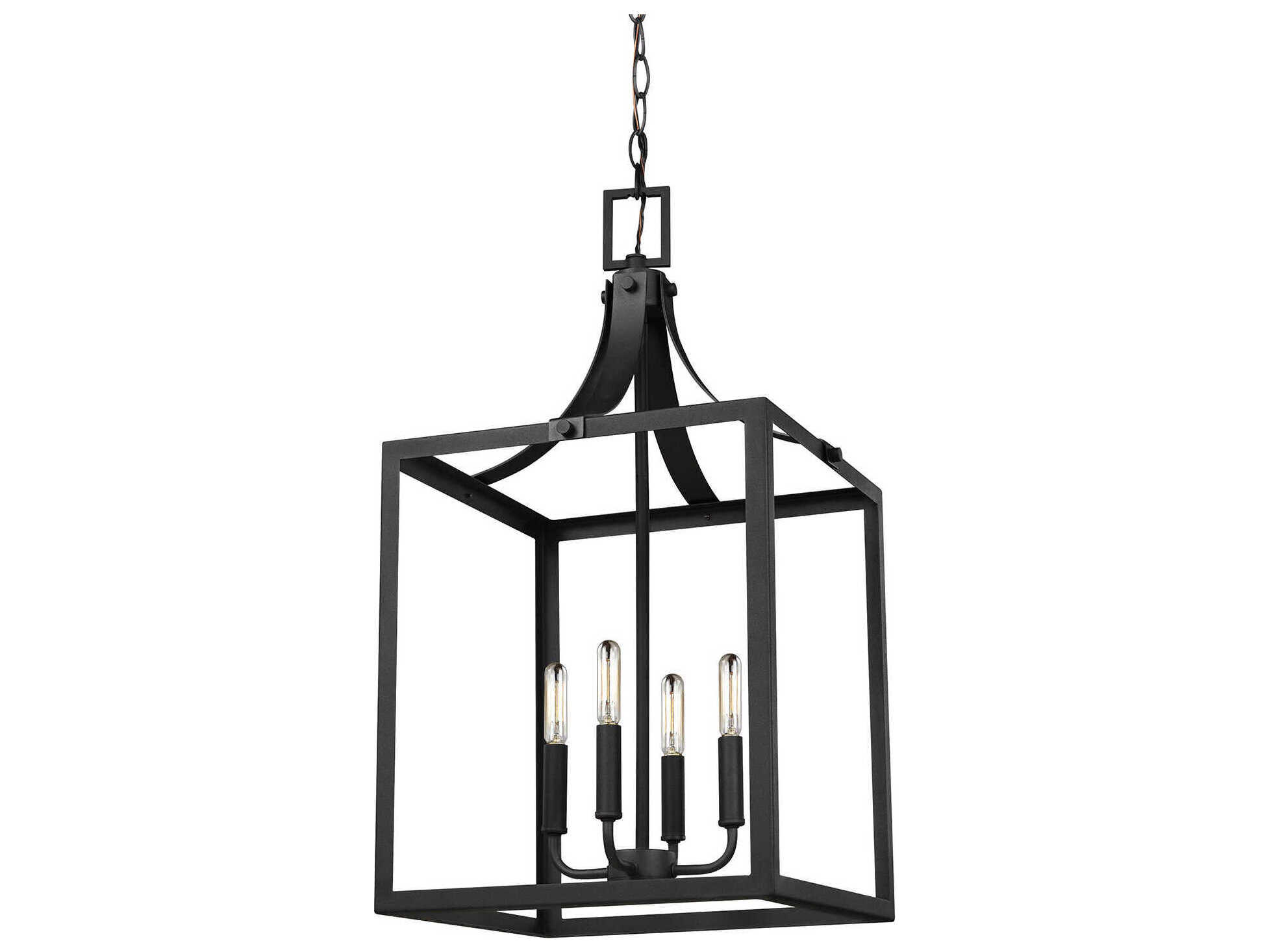 Generation Lighting Labette 4-Light Black Pendant