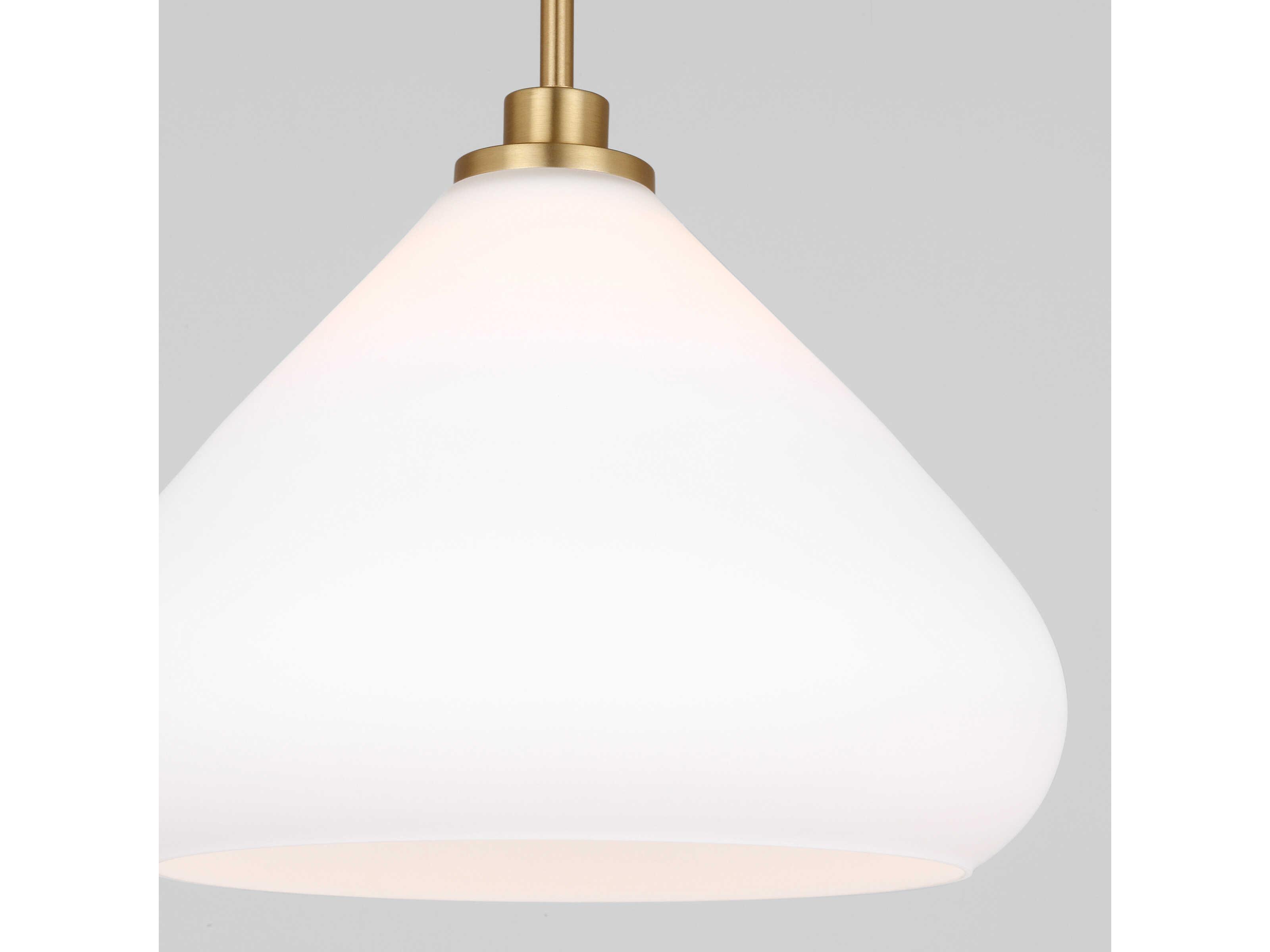 Generation Lighting Margo 1-Light Satin Brass Pendant