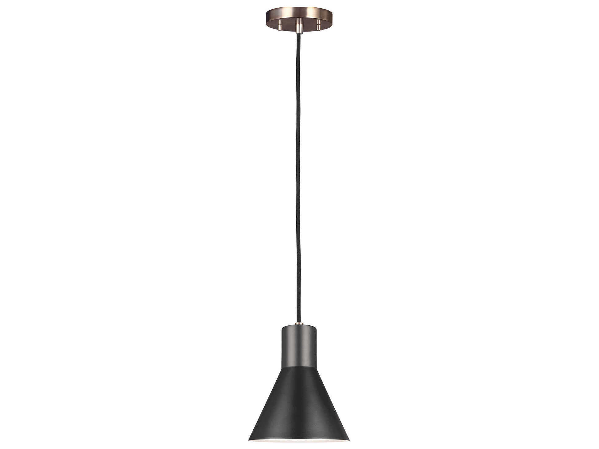 Generation Lighting Towner 1-Light Satin Brass Mini Pendant