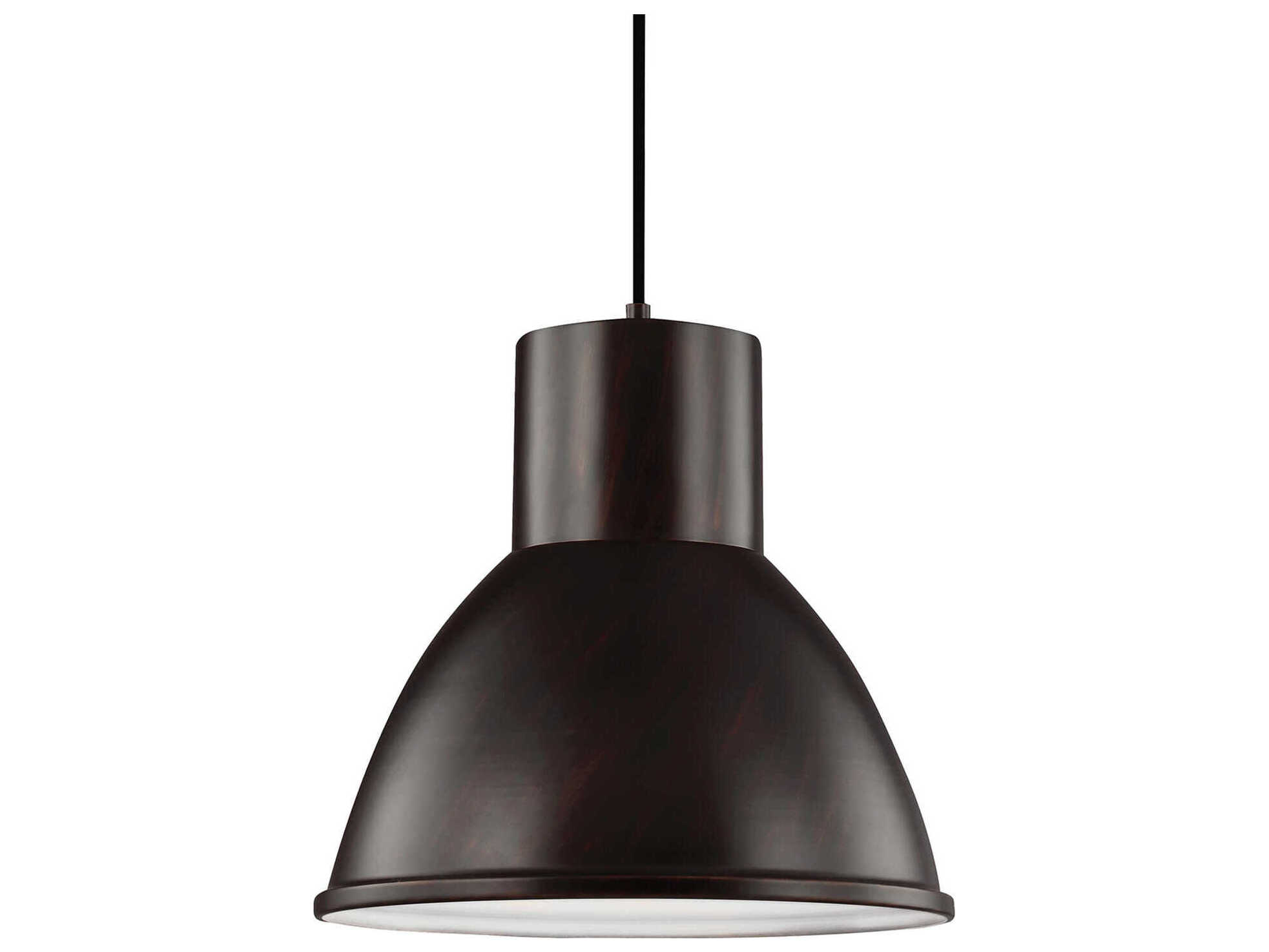 Generation Lighting Division Street 1-Light Bronze Dome Pendant