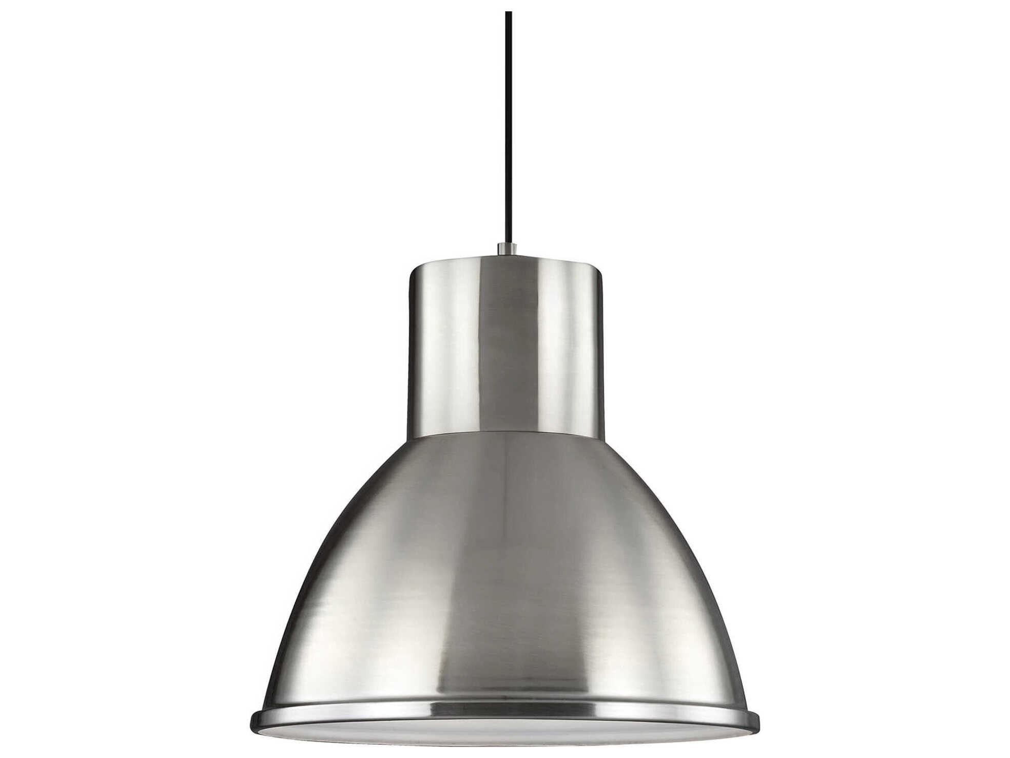 Generation Lighting Division Street 1-Light Brushed Nickel Dome Pendant
