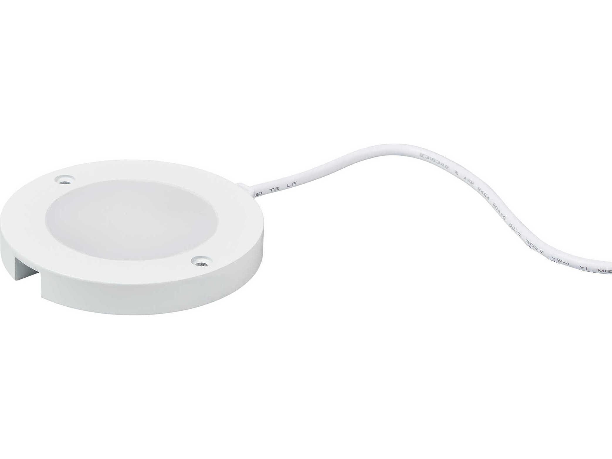 Generation Lighting Disk White 3000K Round Under Cabinet Light