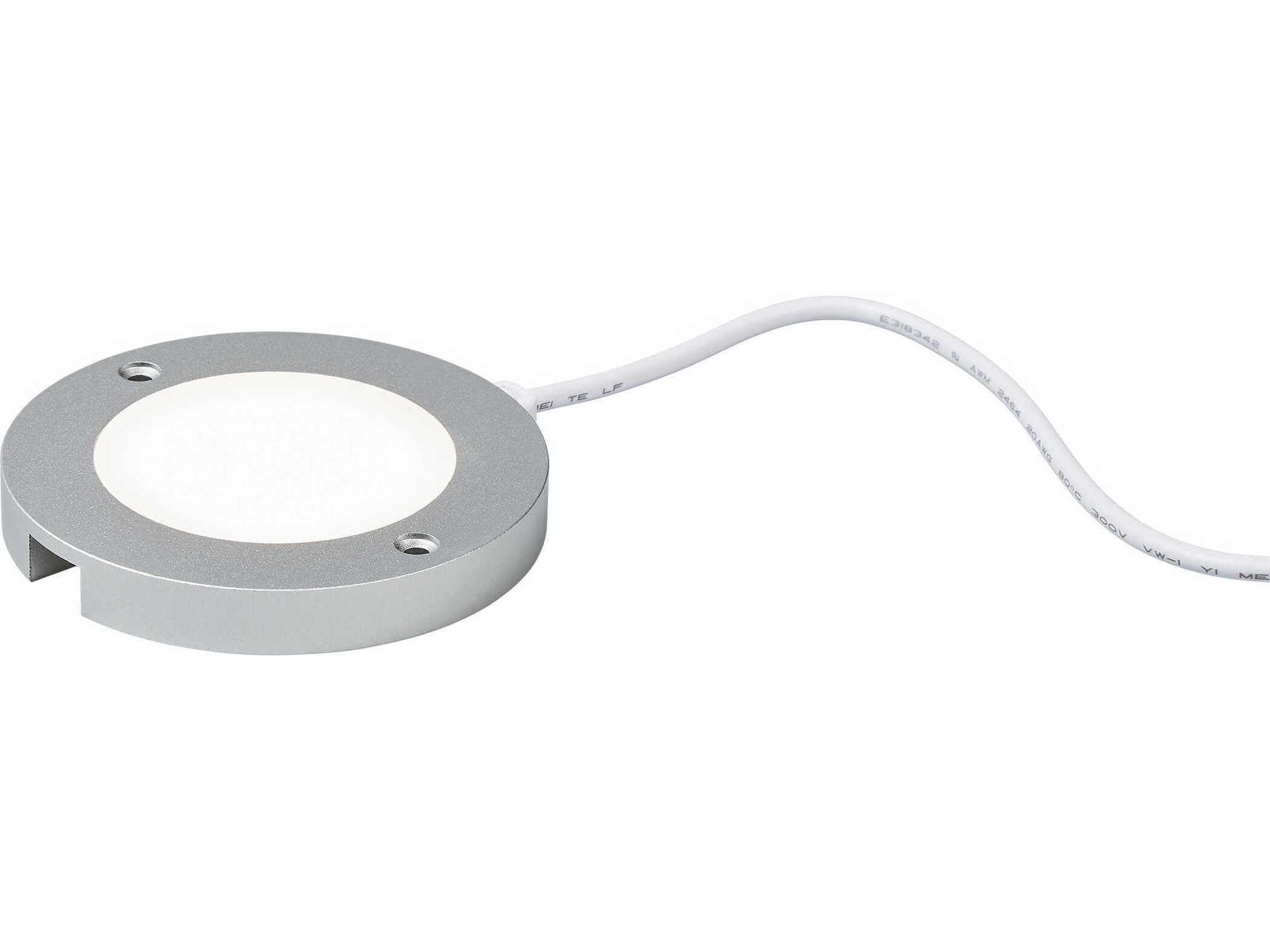 Generation Lighting Disk Brushed Nickel 3000K Round Under Cabinet Light