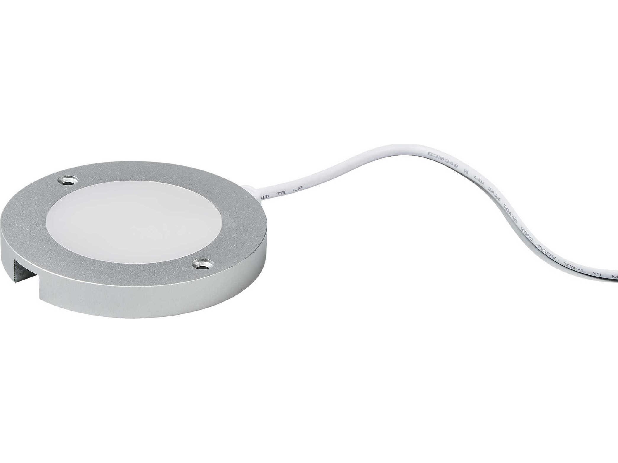 Generation Lighting Disk Brushed Nickel 3000K Round Under Cabinet Light