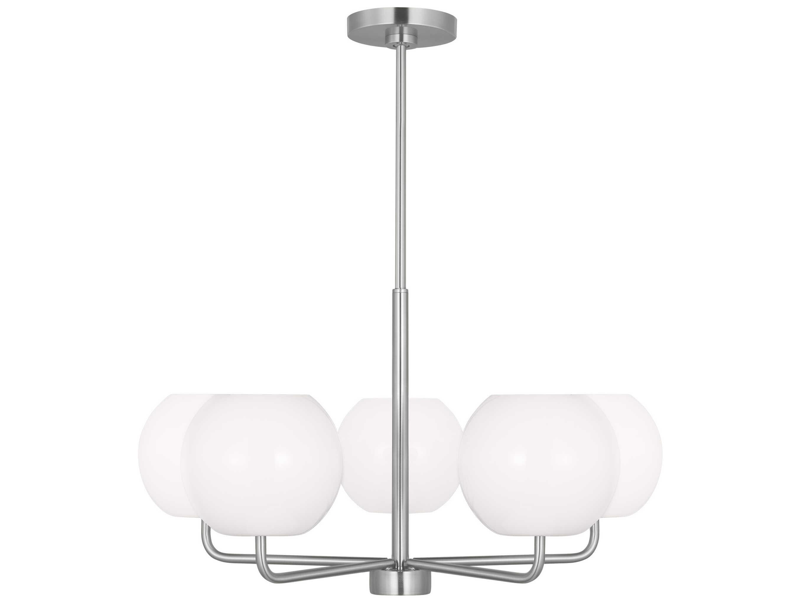 Generation Lighting Rory 5-Light Brushed Steel Globe Chandelier