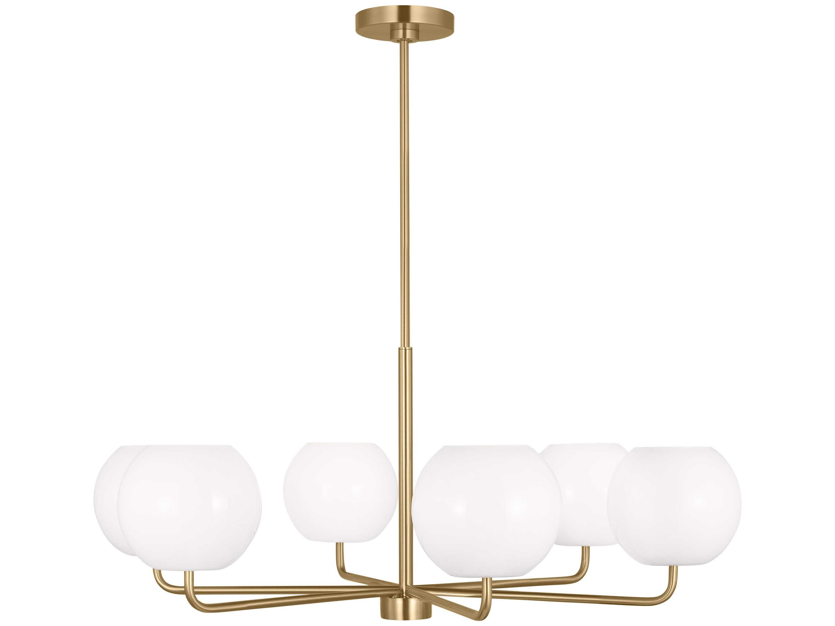 Generation Lighting Rory 6-Light Satin Bronze Globe Chandelier