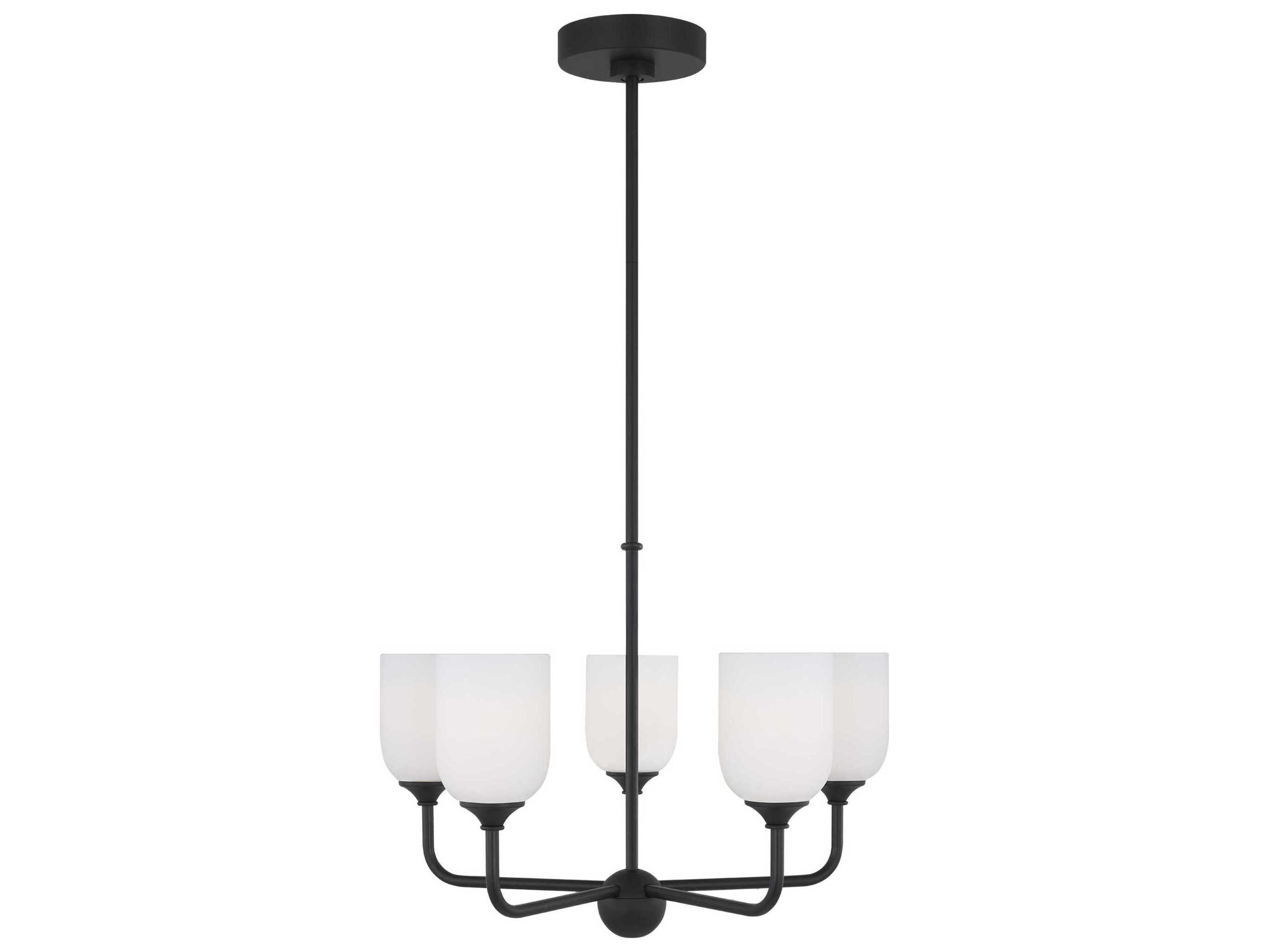Generation Lighting Emile 5-Light Midnight Black Chandelier