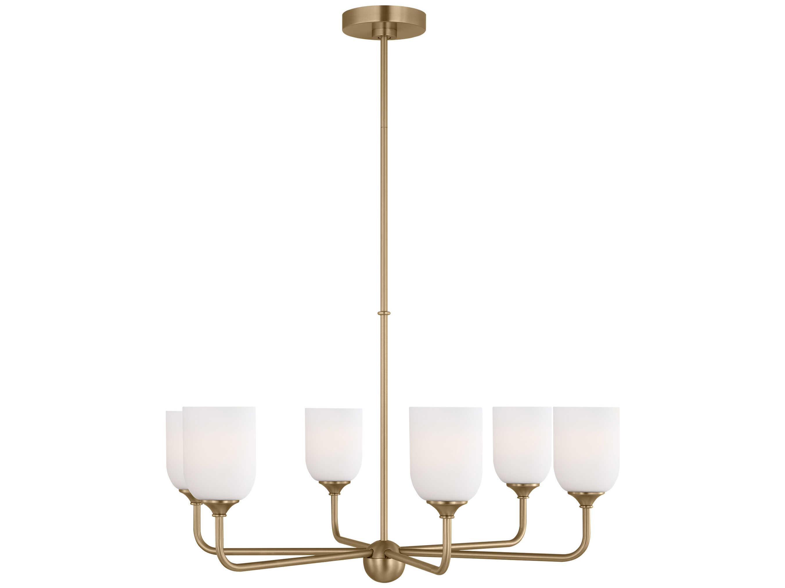 Generation Lighting Emile 6-Light Satin Bronze Chandelier