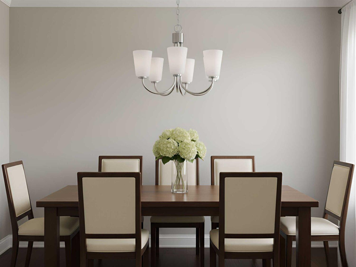 Generation Lighting Miles 5-Light Brushed Nickel Bell Chandelier