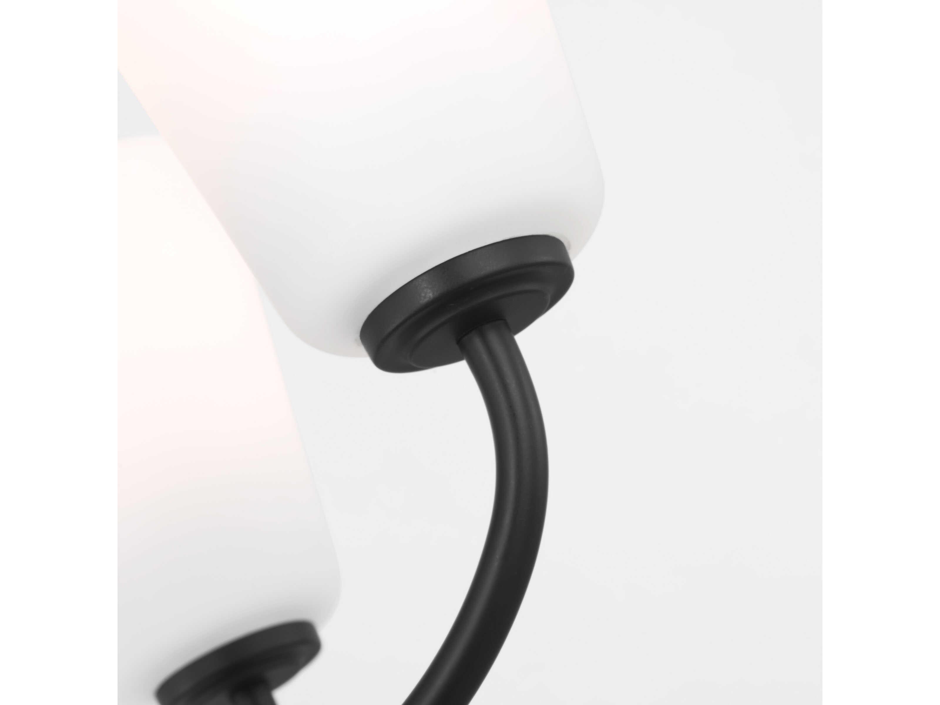 Generation Lighting Miles 5-Light Midnight Black Bell Chandelier