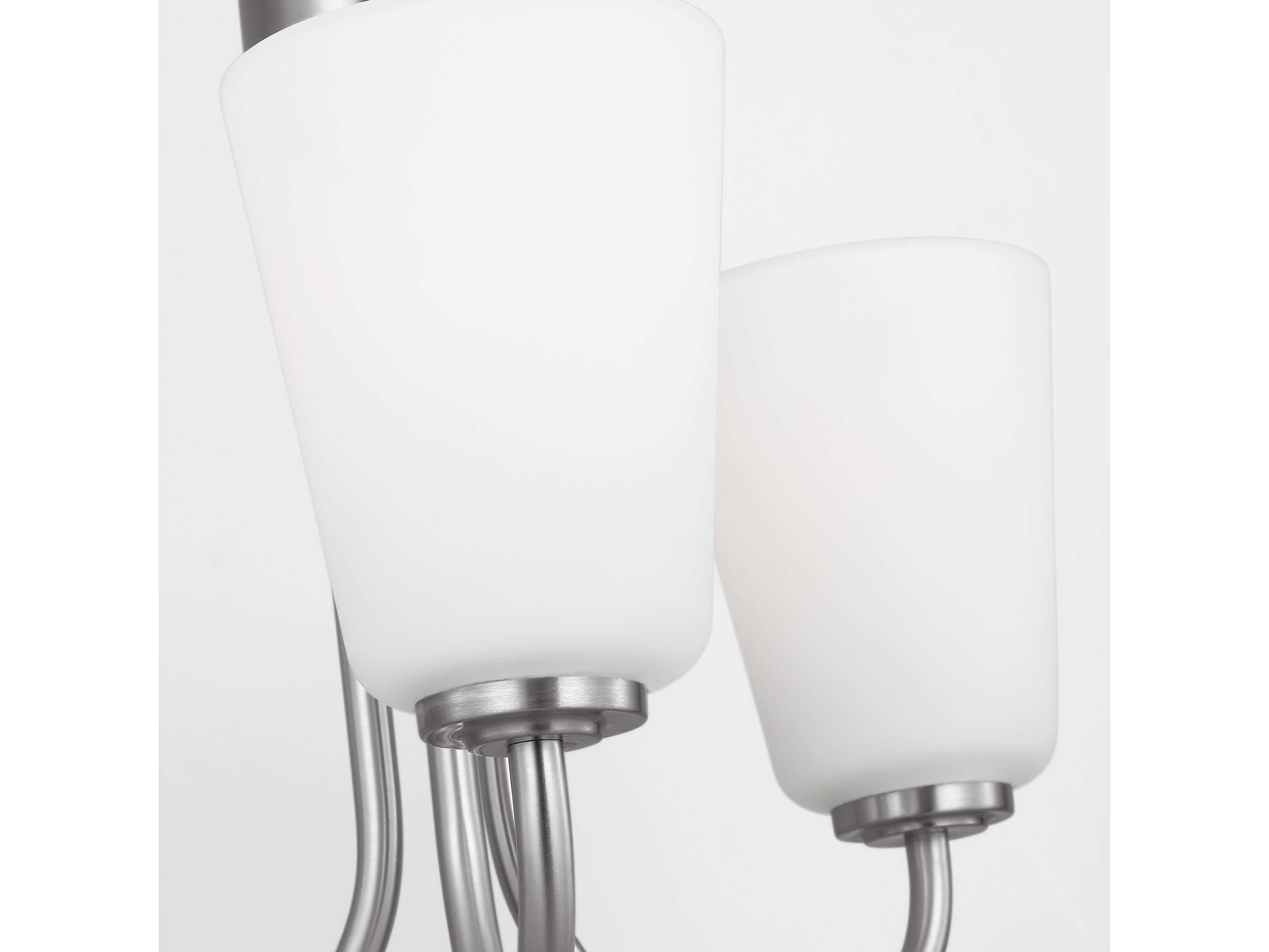 Generation Lighting Miles 3-Light Brushed Nickel Bell Chandelier