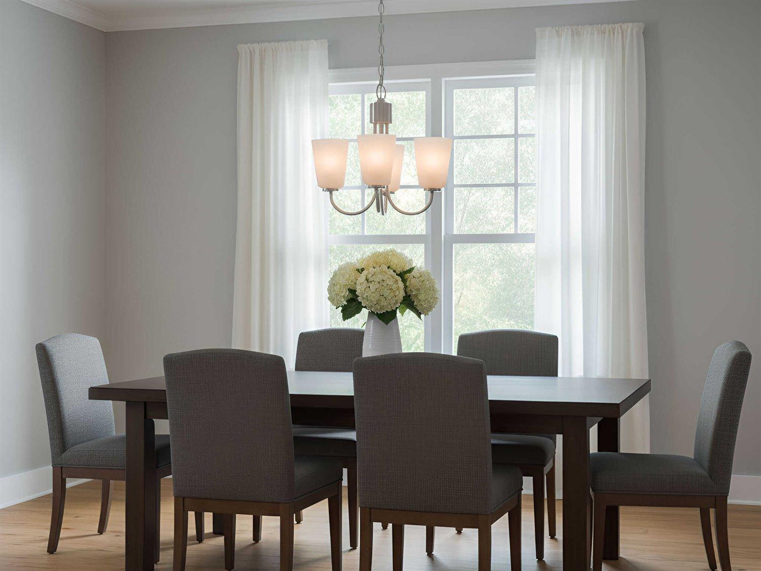 Generation Lighting Miles 3-Light Brushed Nickel Bell Chandelier