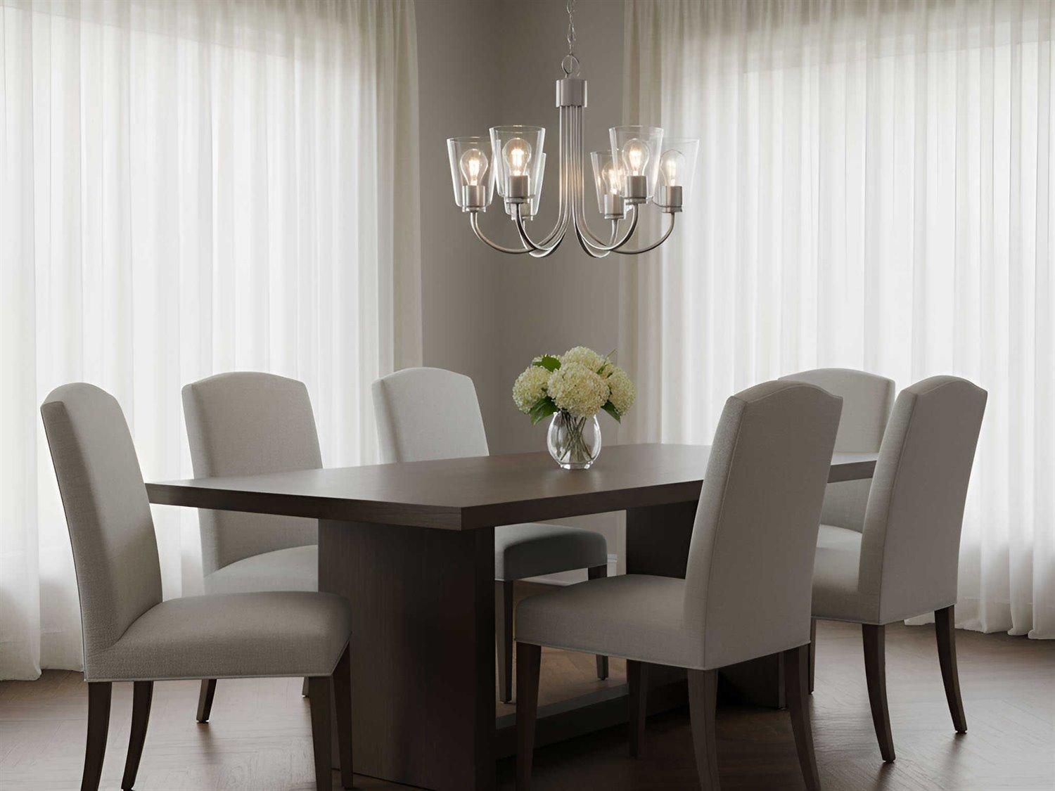 Generation Lighting Miles 5-Light Brushed Nickel Bell Chandelier