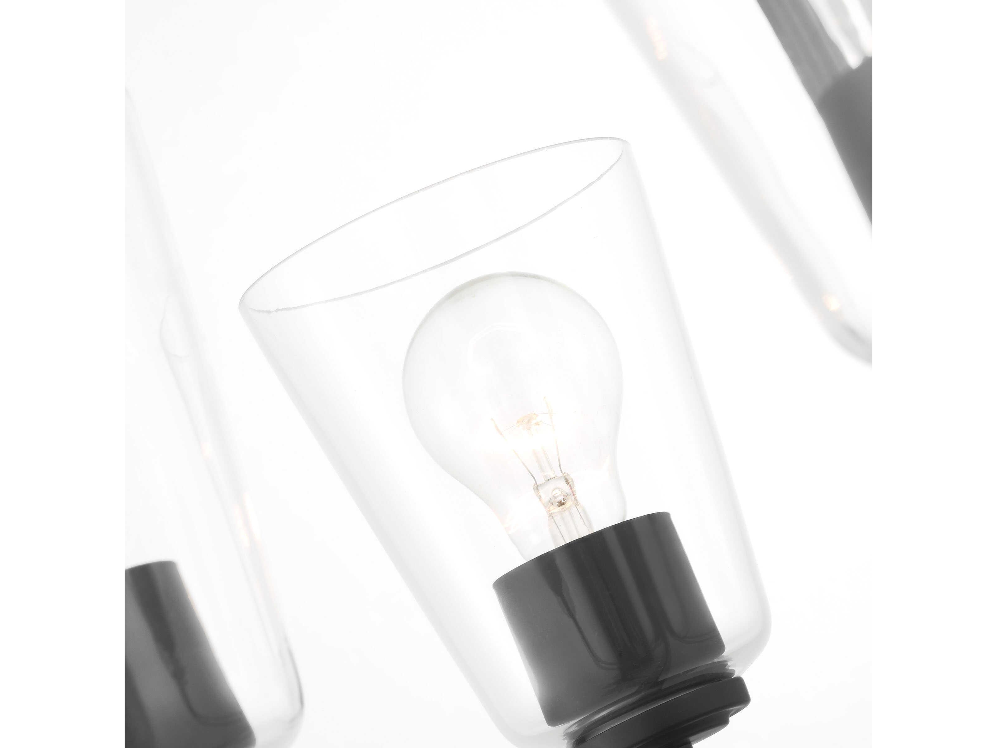 Generation Lighting Miles 5-Light Midnight Black Bell Chandelier