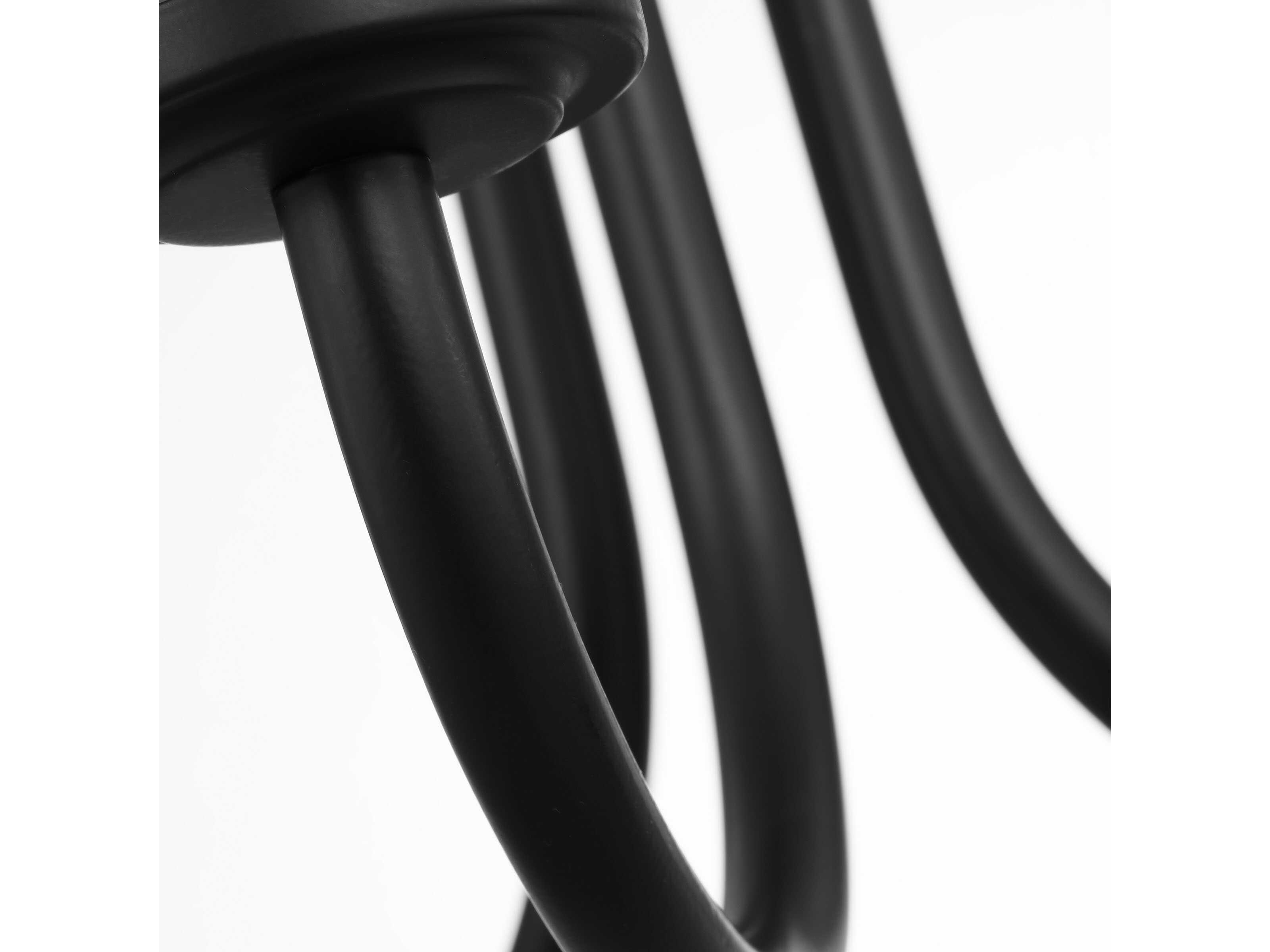 Generation Lighting Miles 3-Light Midnight Black Bell Chandelier