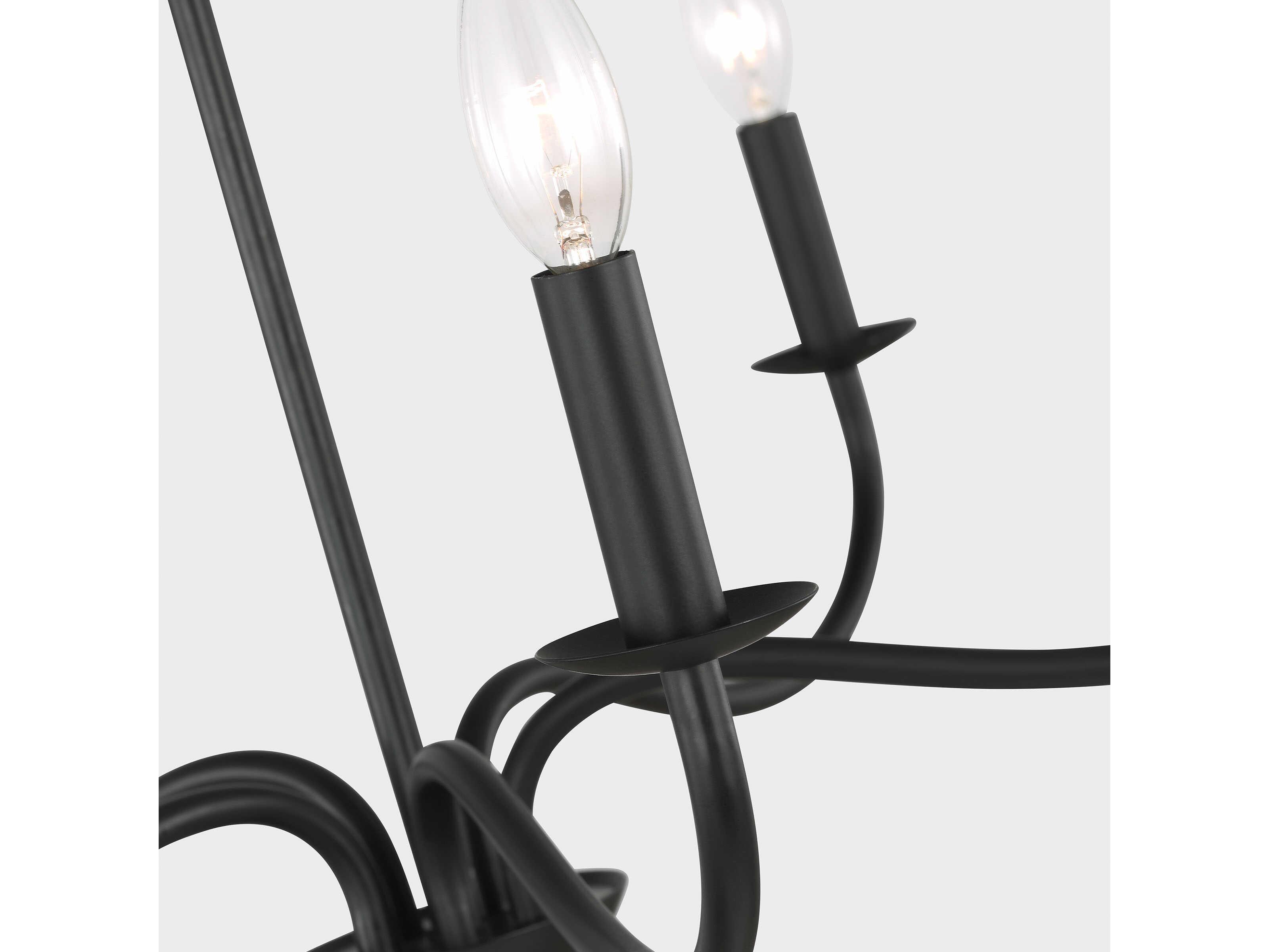 Generation Lighting Abells 5-Light Midnight Black Chandelier