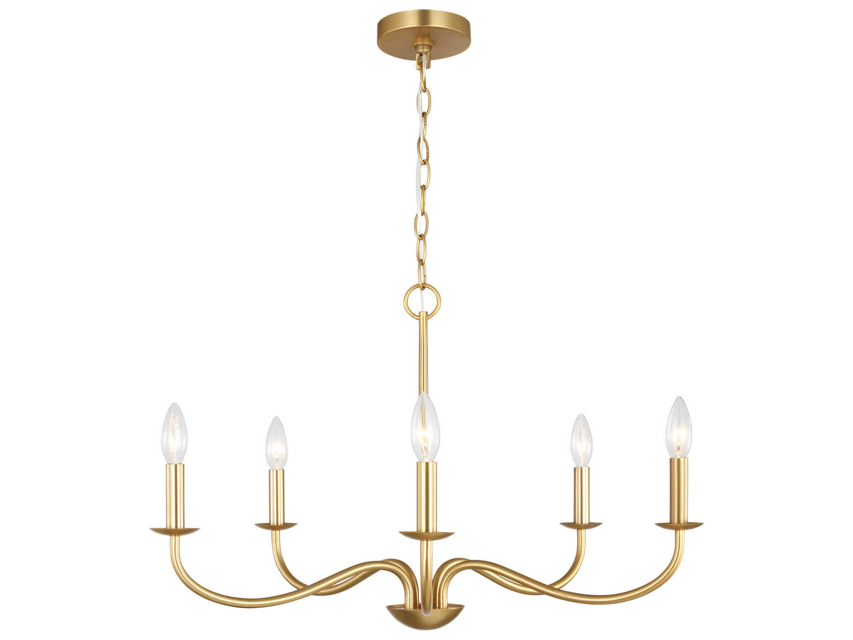 Generation Lighting Abells 5-Light Satin Brass Chandelier