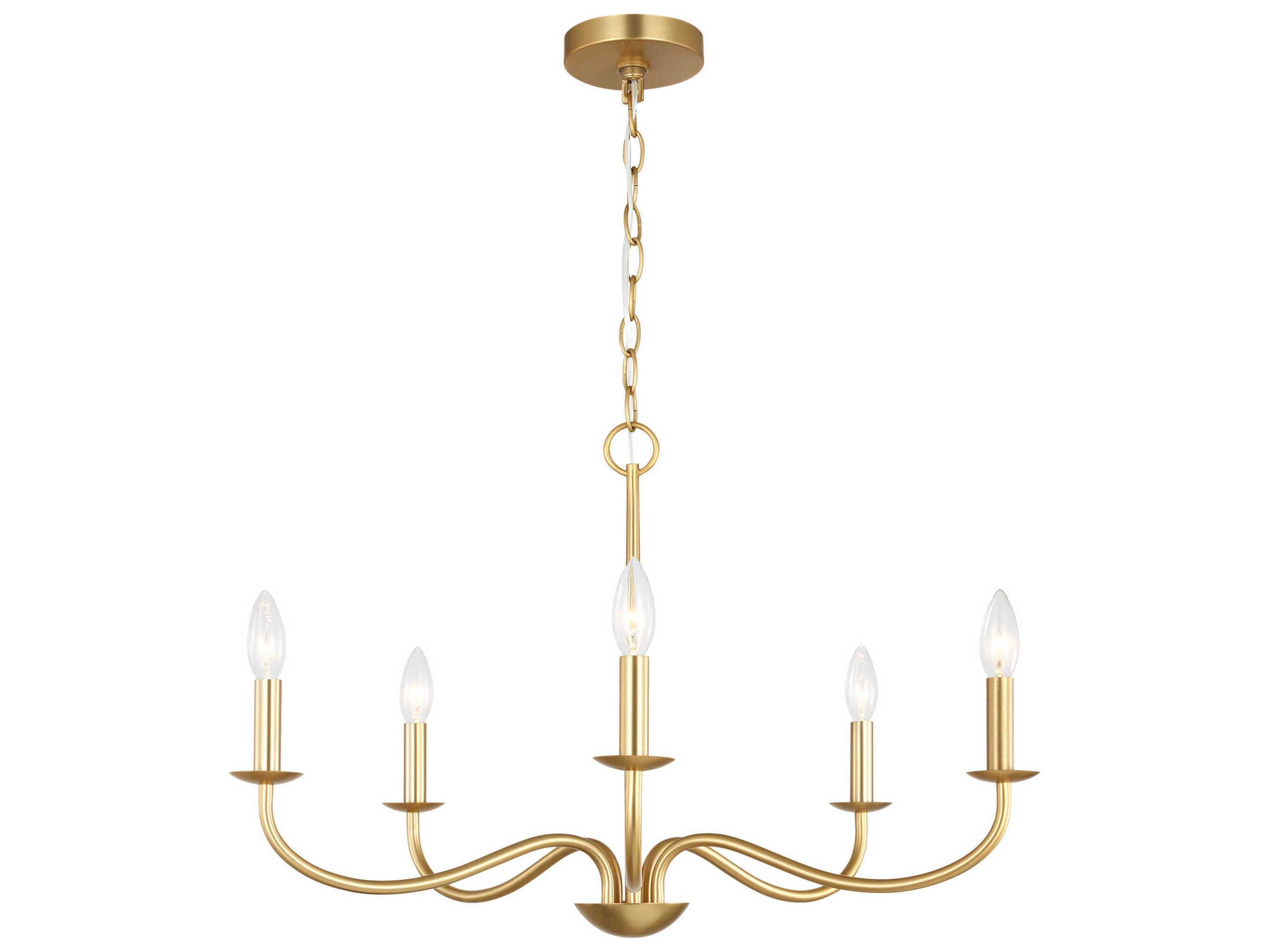 Generation Lighting Abells 5-Light Satin Brass Chandelier