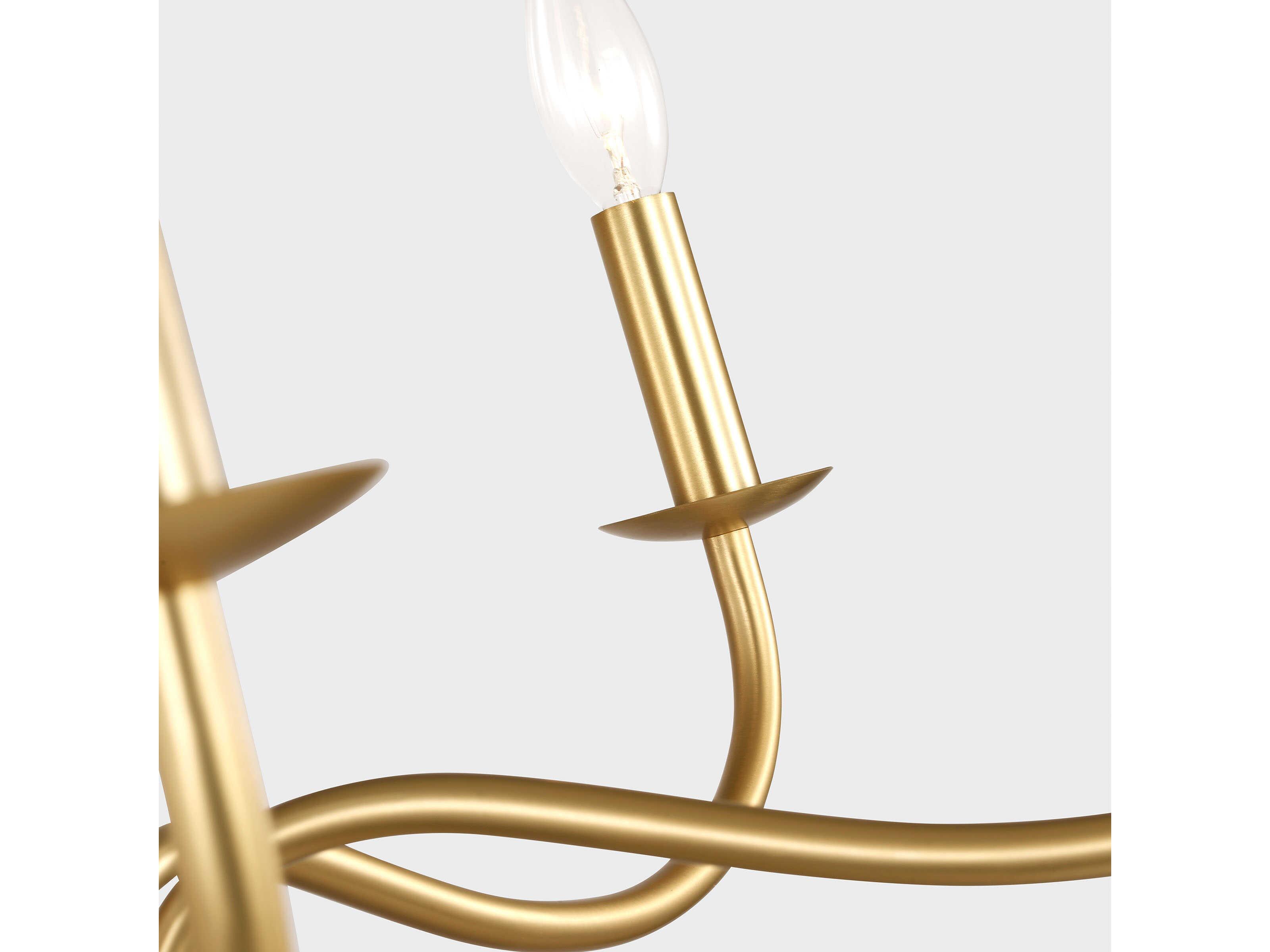 Generation Lighting Abells 5-Light Satin Brass Chandelier