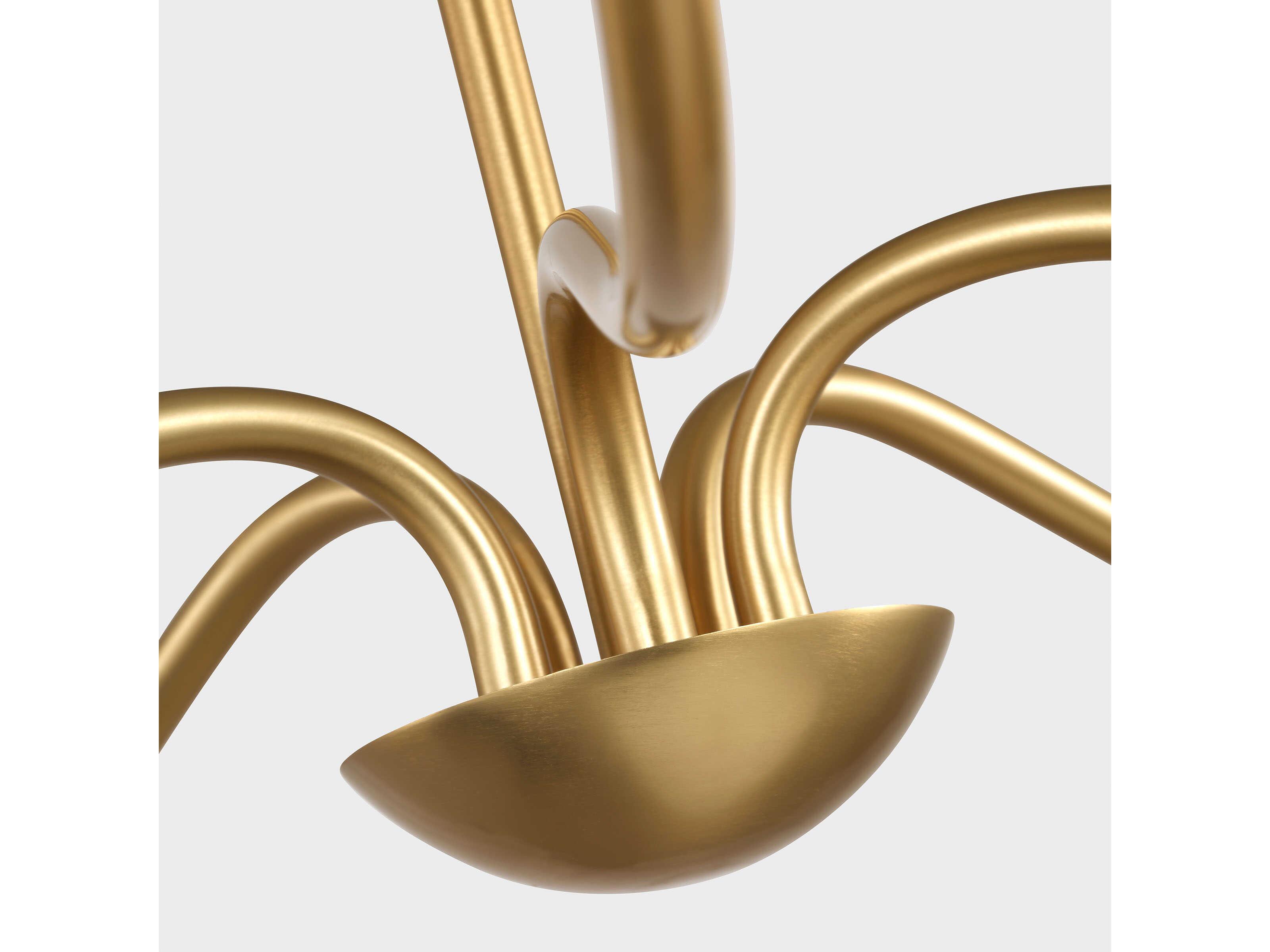 Generation Lighting Abells 5-Light Satin Brass Chandelier