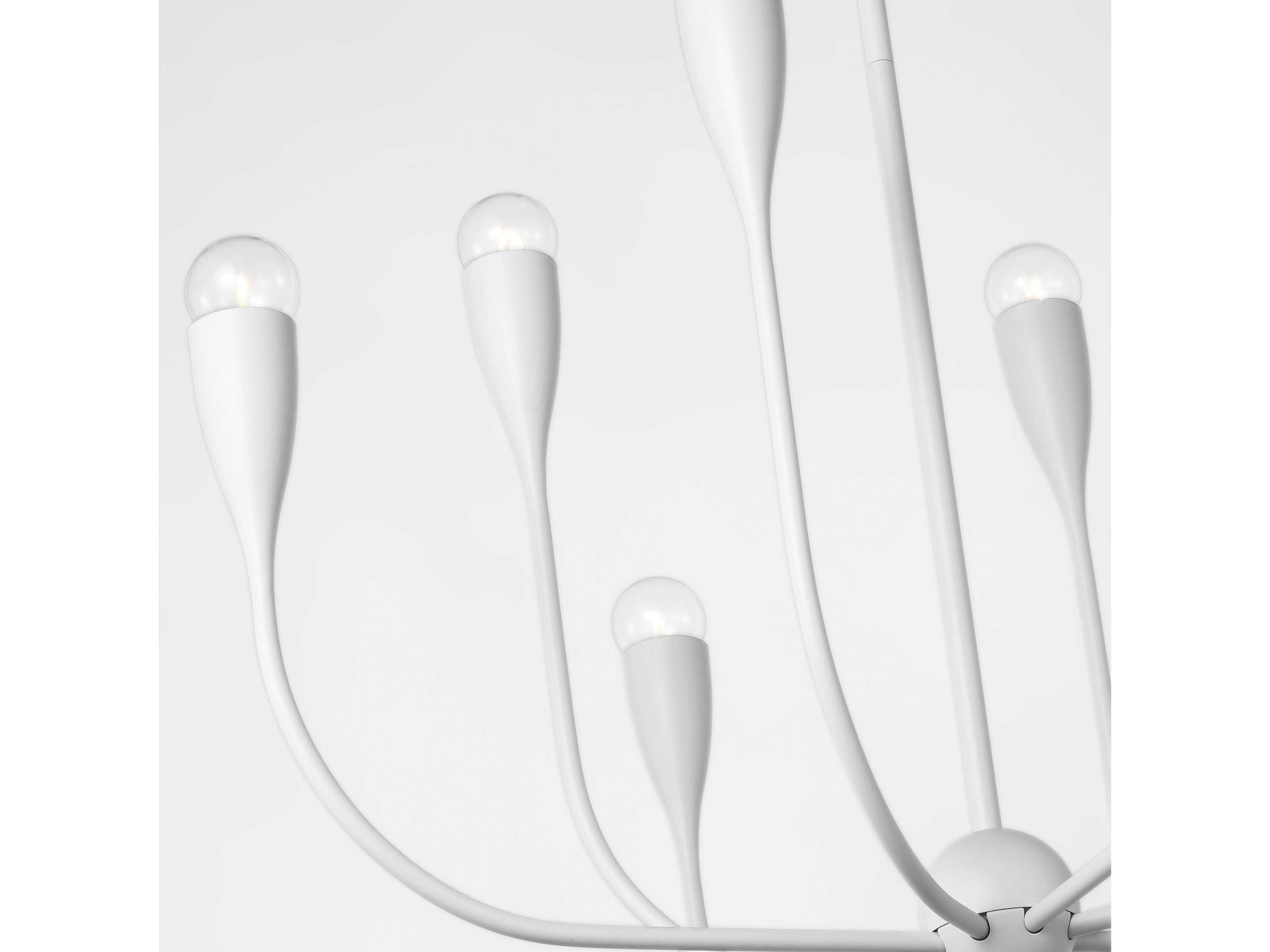 Generation Lighting Maya 8-Light Matte White Chandelier