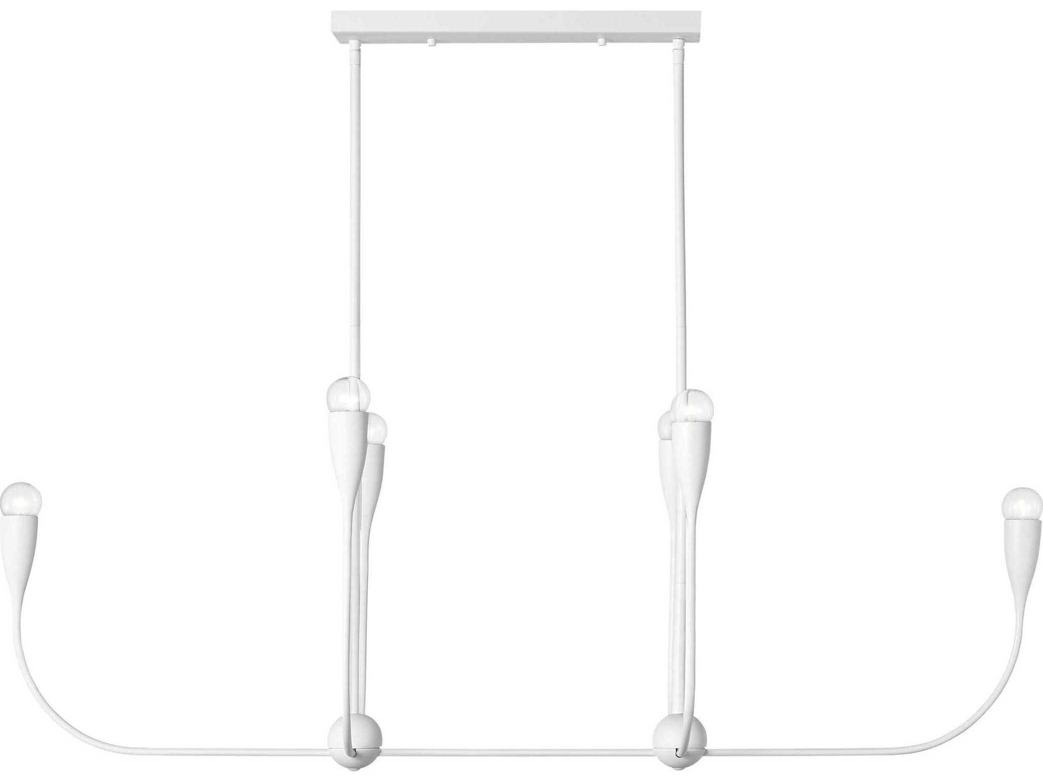 Generation Lighting Maya 6-Light Matte White Island Pendant