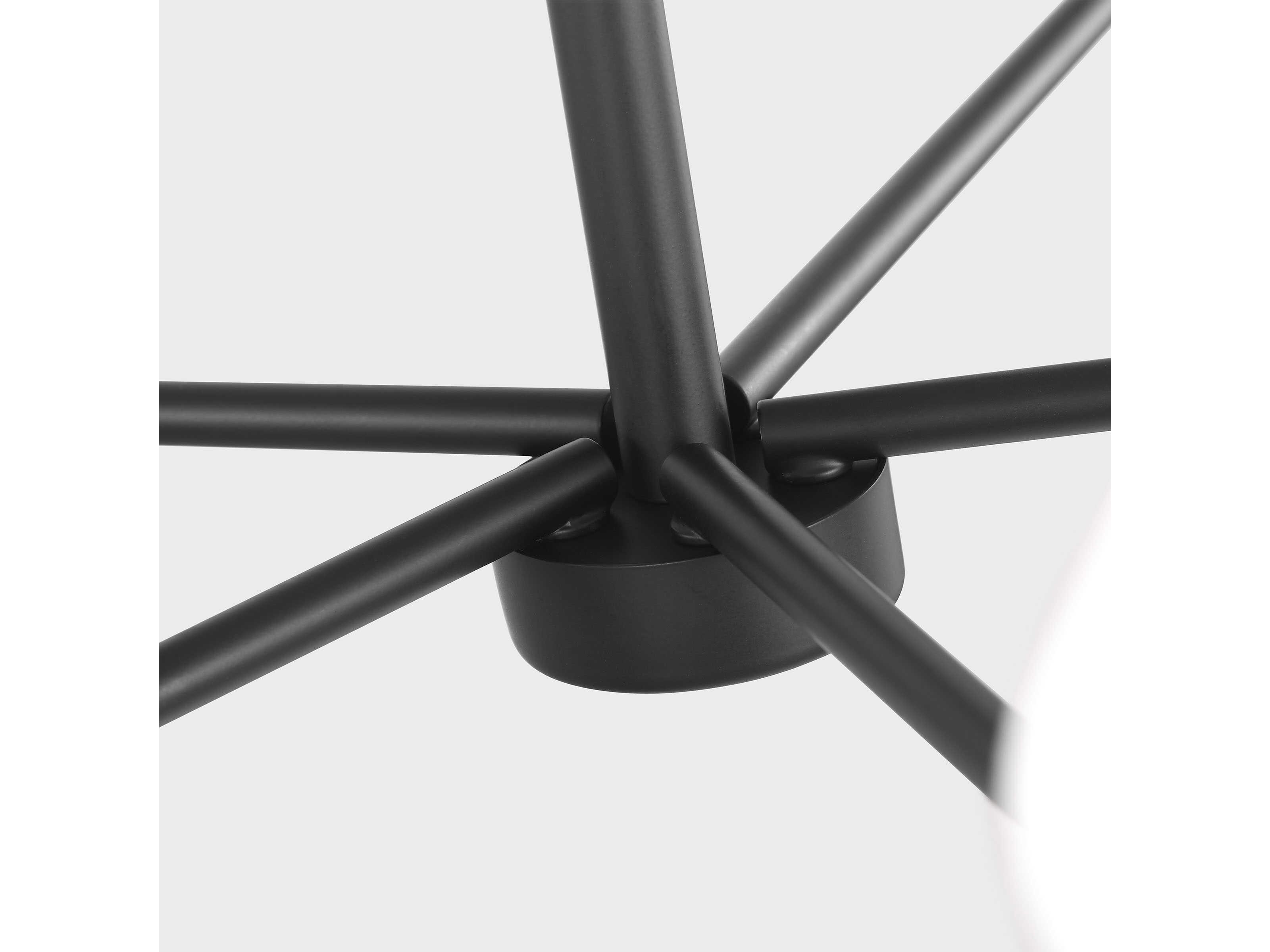 Generation Lighting Mendota 5-Light Midnight Black Chandelier