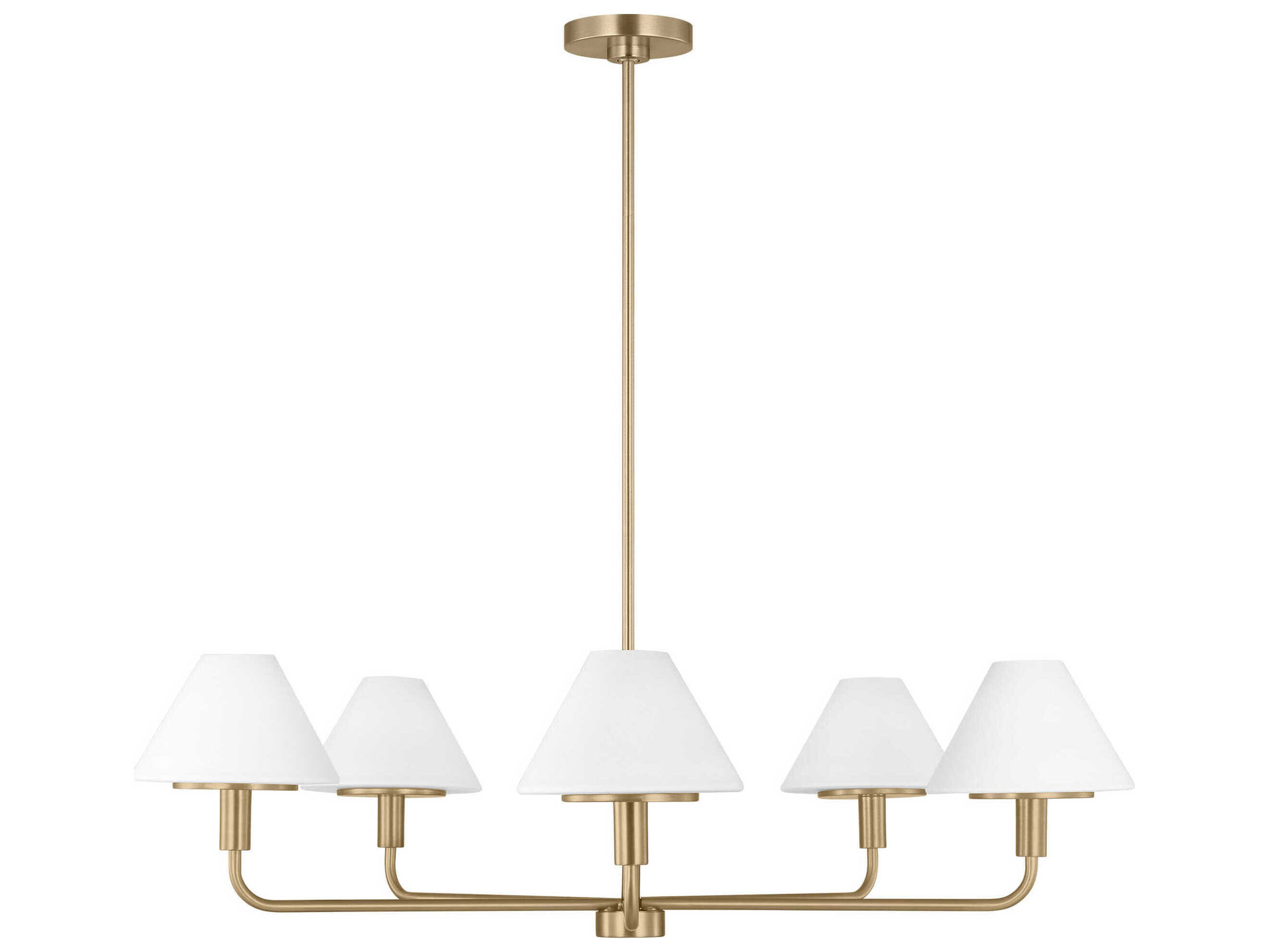 Generation Lighting Mendota 5-Light Satin Brass Chandelier