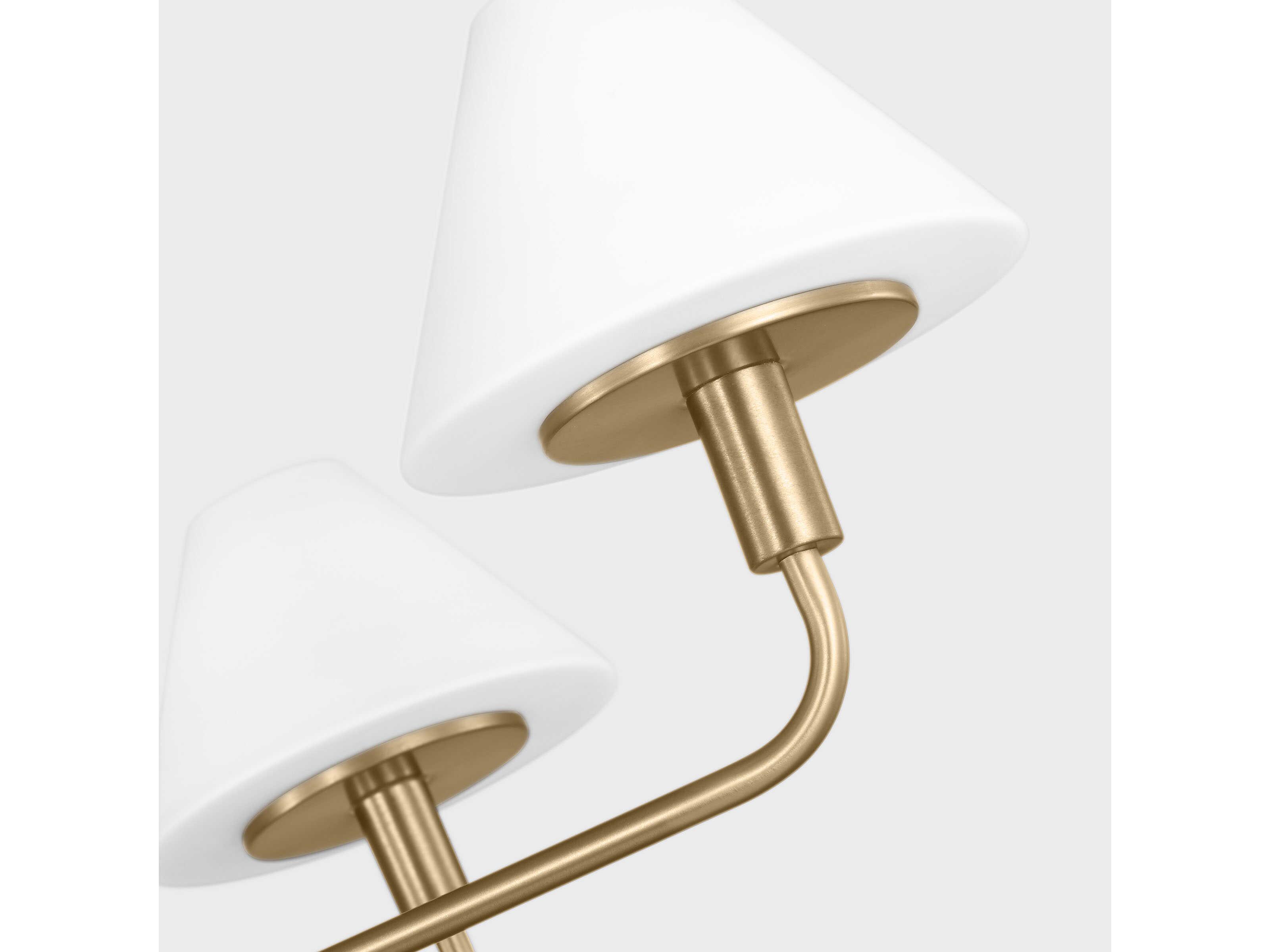 Generation Lighting Mendota 5-Light Satin Brass Chandelier