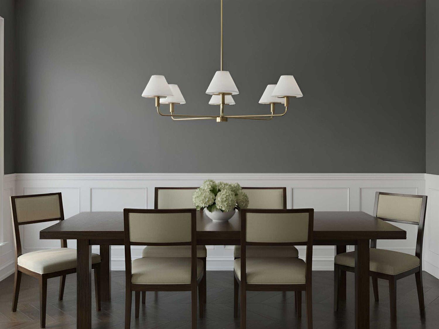 Generation Lighting Mendota 5-Light Satin Brass Chandelier
