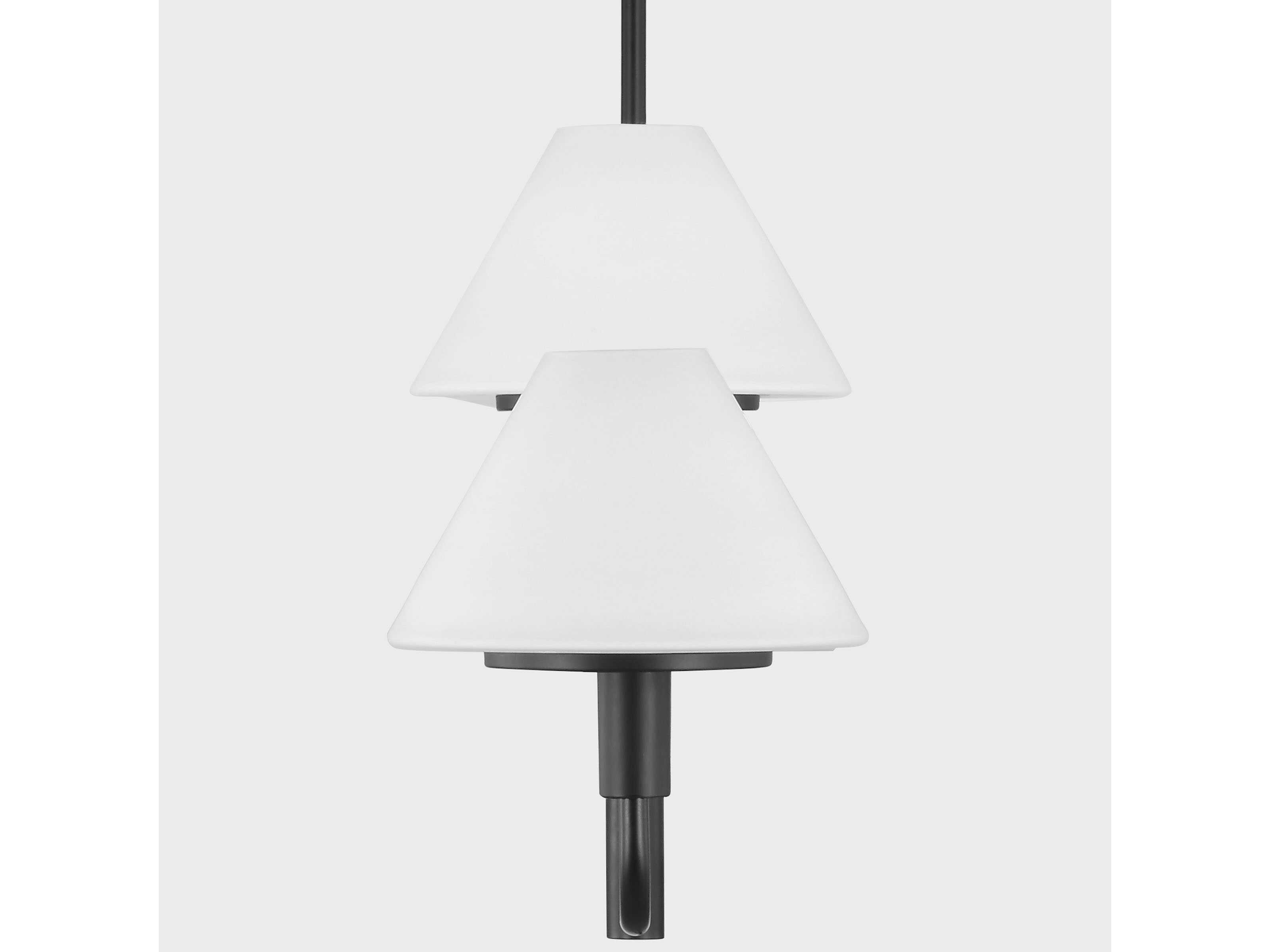 Generation Lighting Mendota 4-Light Midnight Black Chandelier