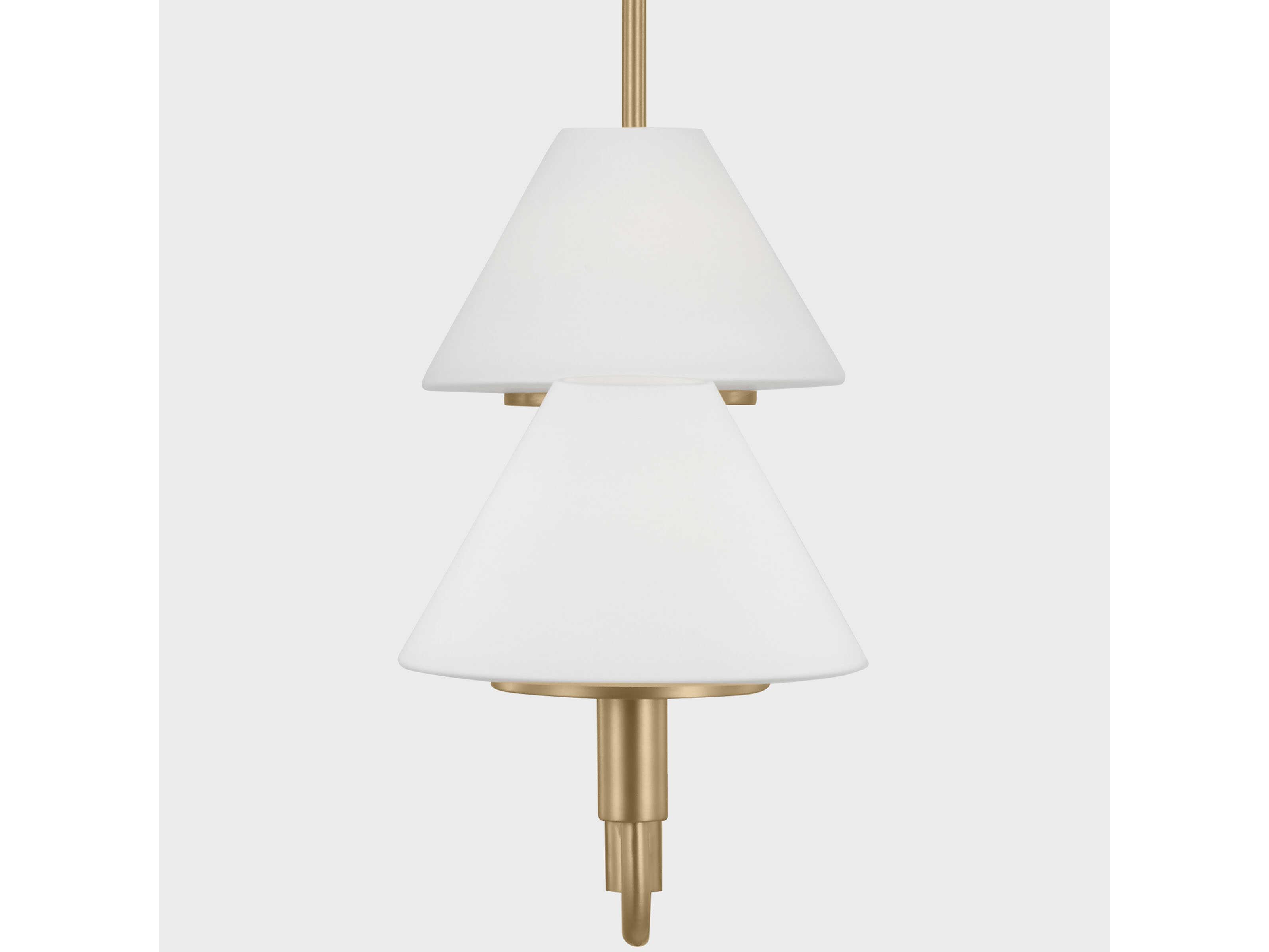 Generation Lighting Mendota 4-Light Satin Brass Chandelier