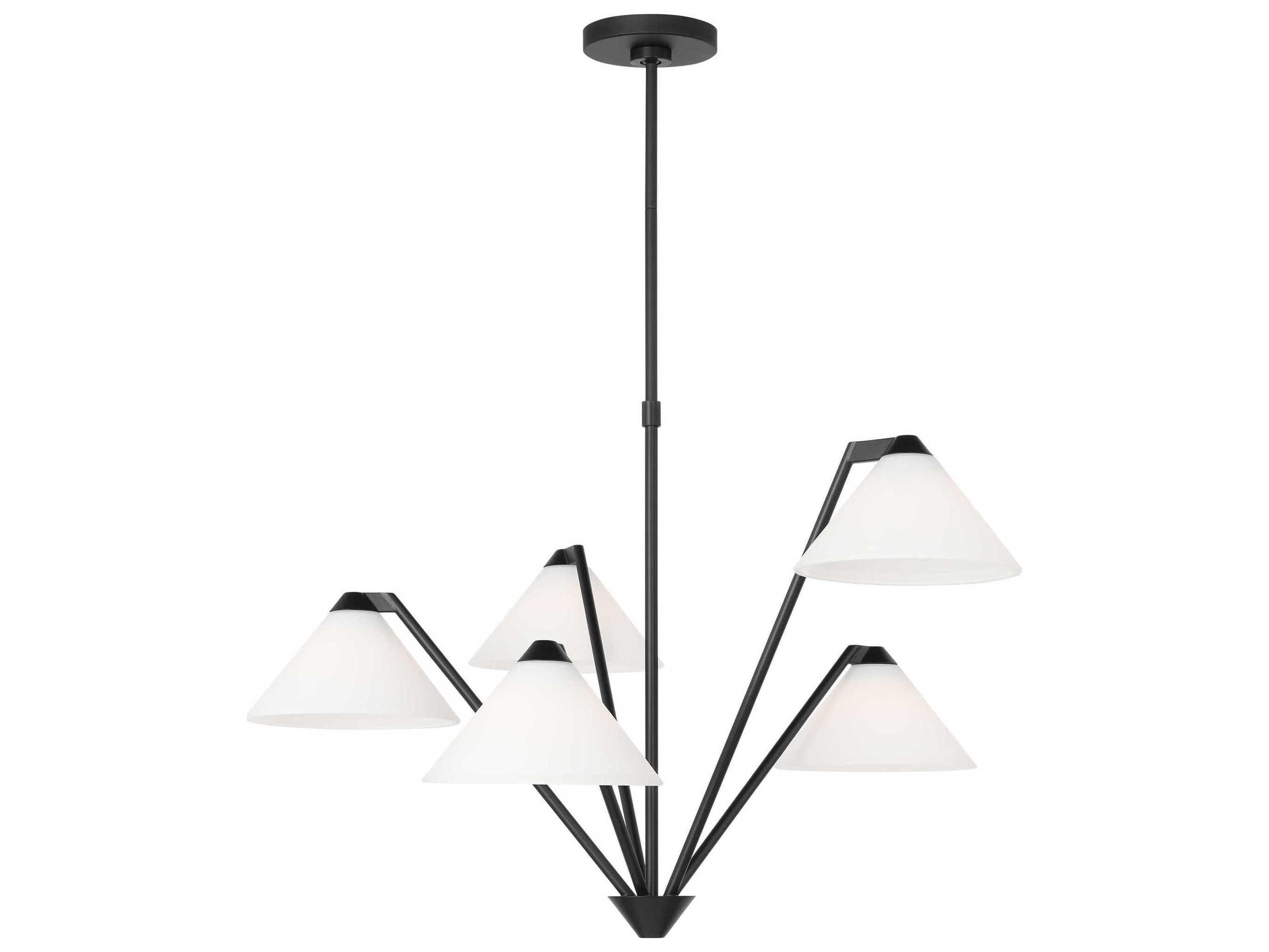 Generation Lighting Werley 5-Light Midnight Black Chandelier