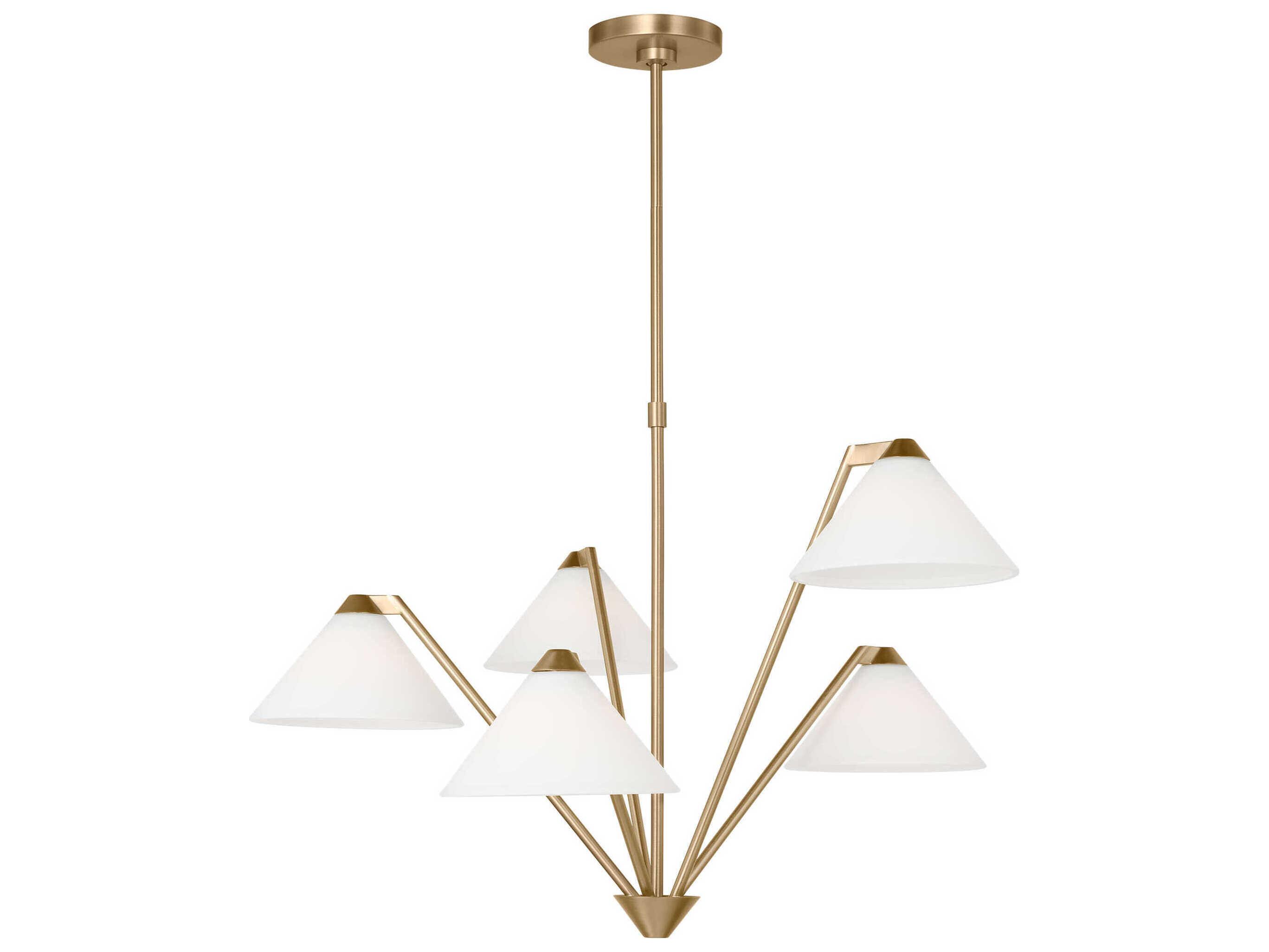 Generation Lighting Werley 5-Light Satin Brass Chandelier