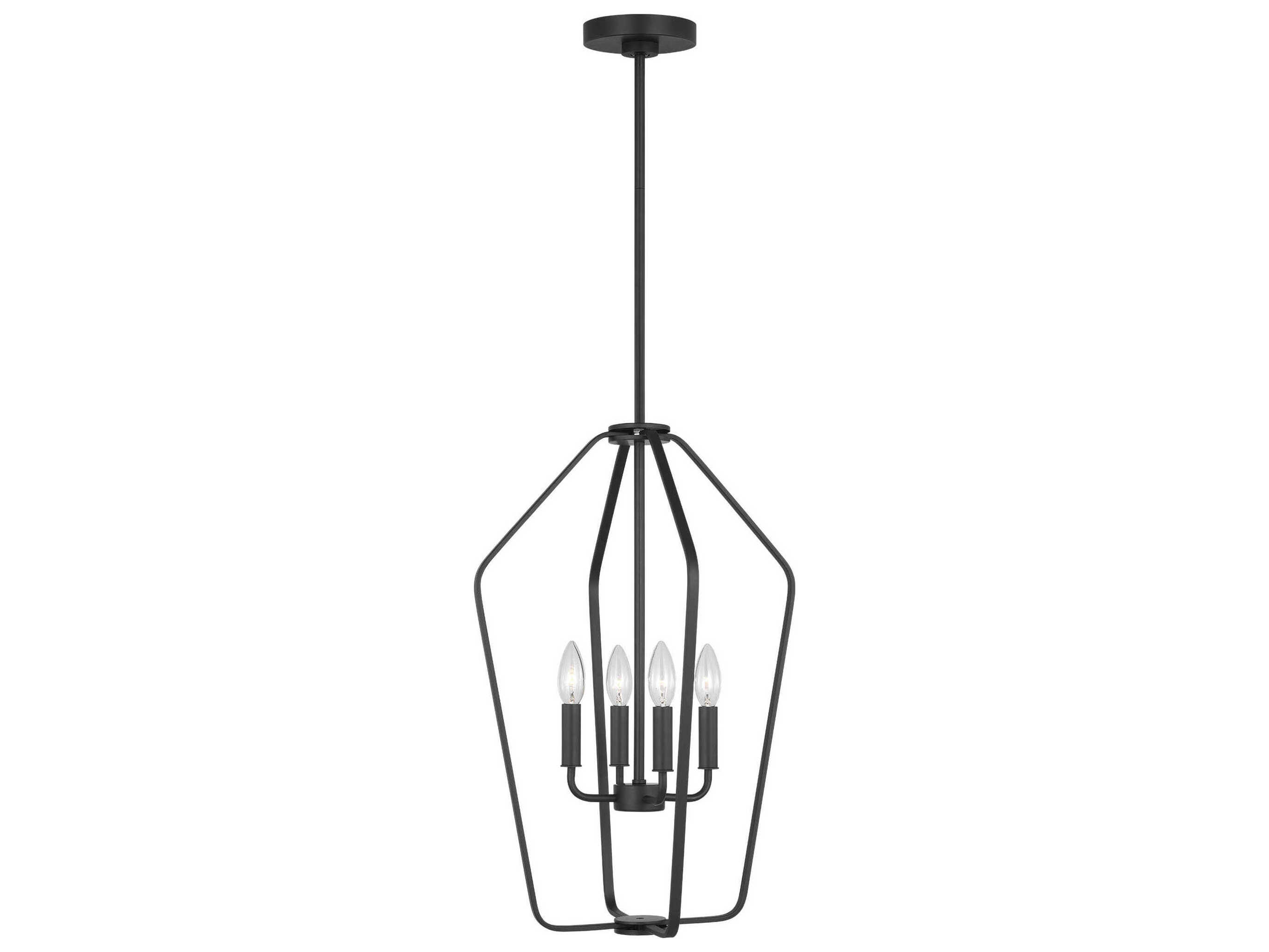 Generation Lighting Kennan 4-Light Midnight Black Chandelier