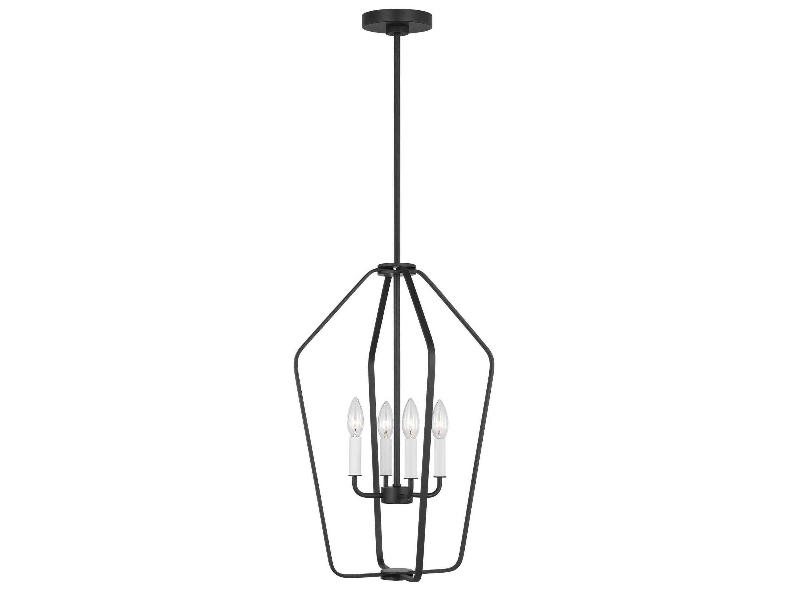 Generation Lighting Kennan 4-Light Midnight Black Chandelier