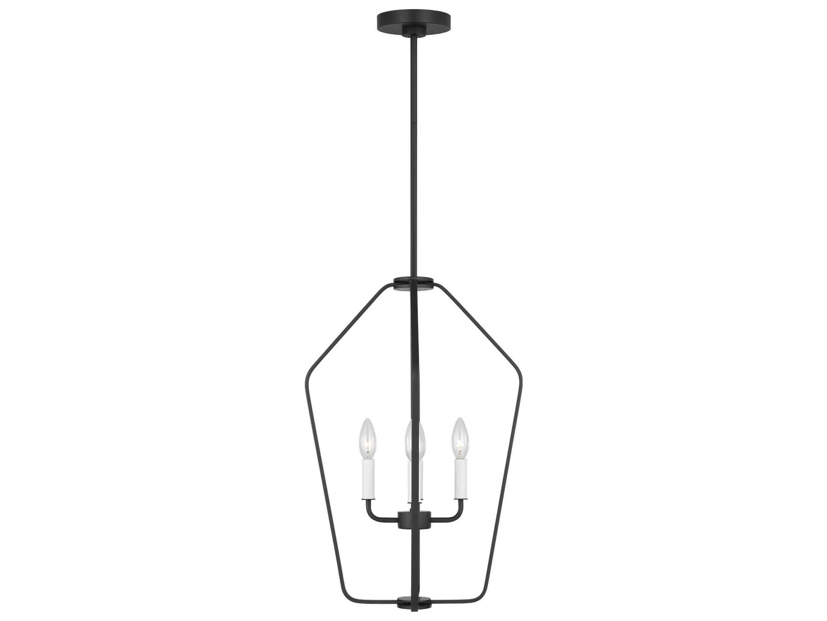 Generation Lighting Kennan 4-Light Midnight Black Chandelier