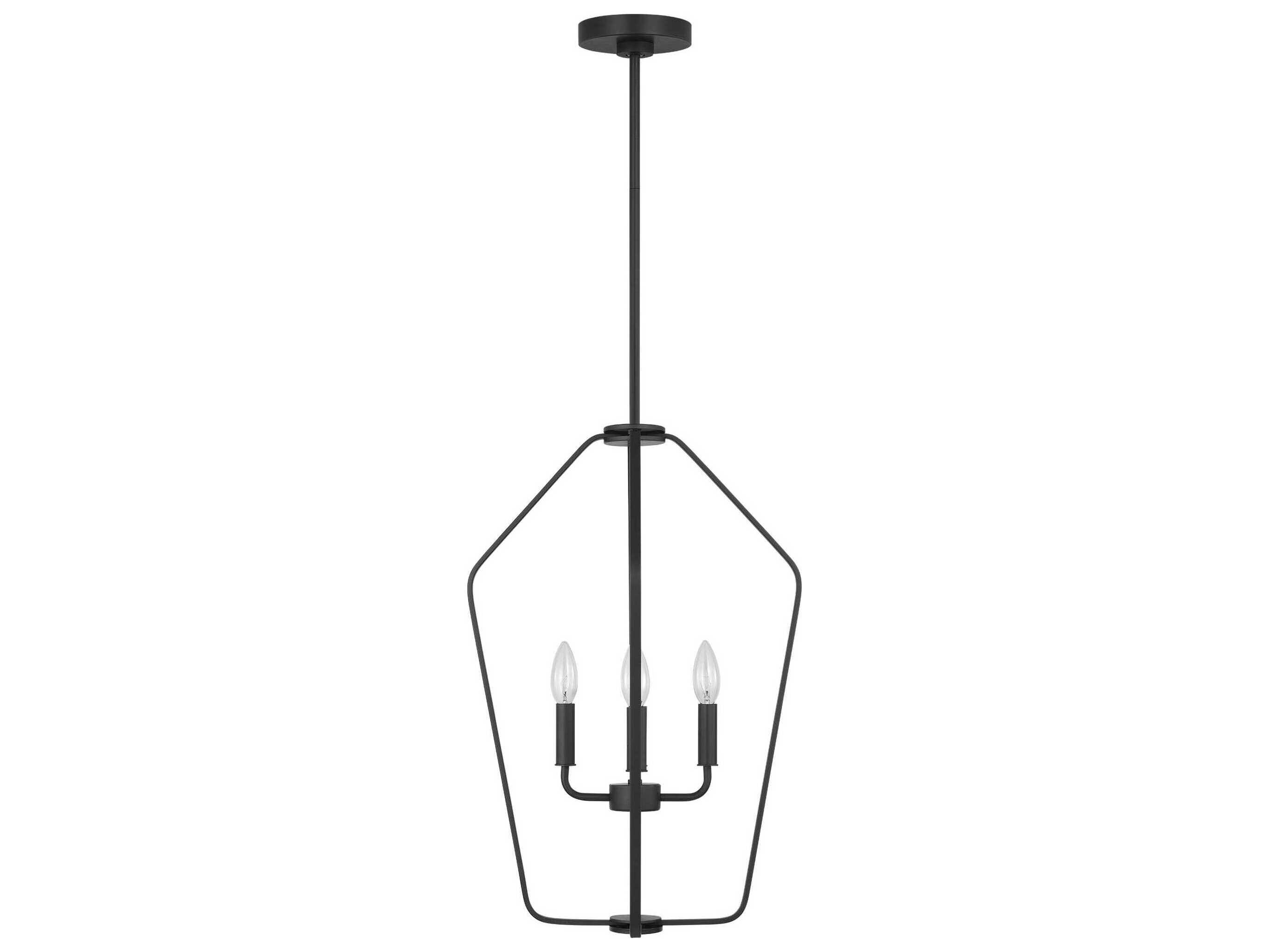 Generation Lighting Kennan 4-Light Midnight Black Chandelier