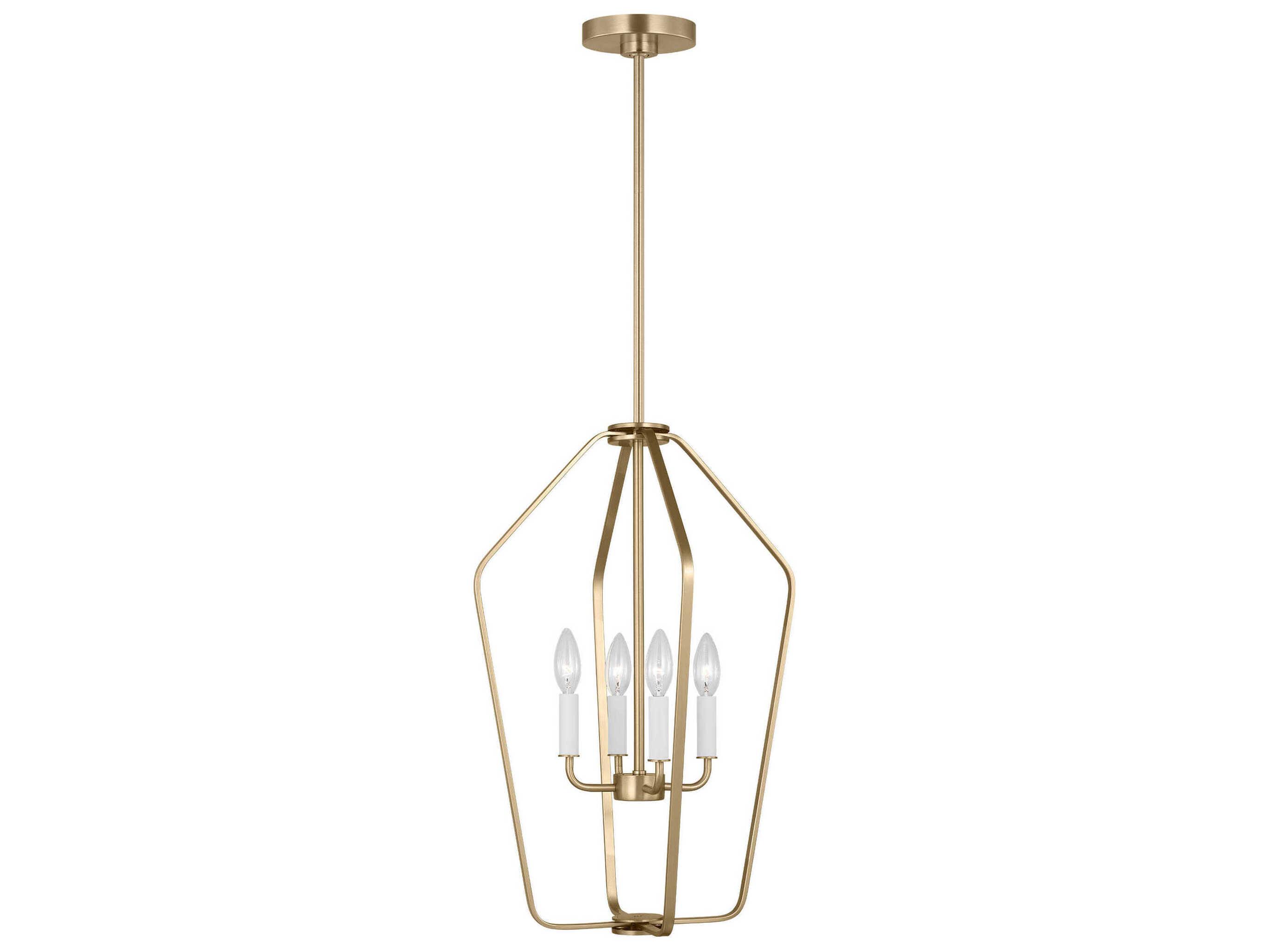 Generation Lighting Kennan 4-Light Satin Brass Chandelier