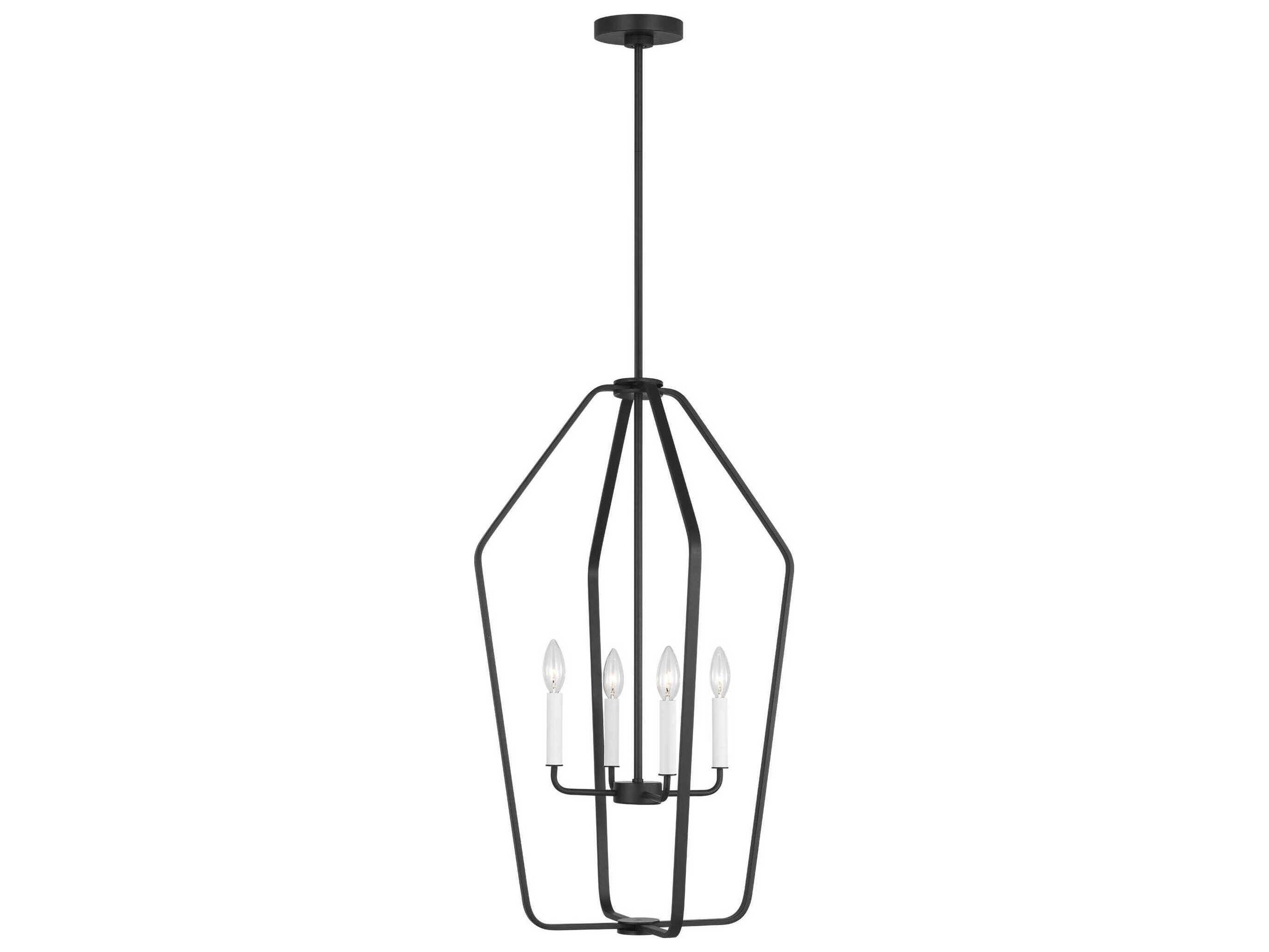 Generation Lighting Kennan 4-Light Midnight Black Chandelier