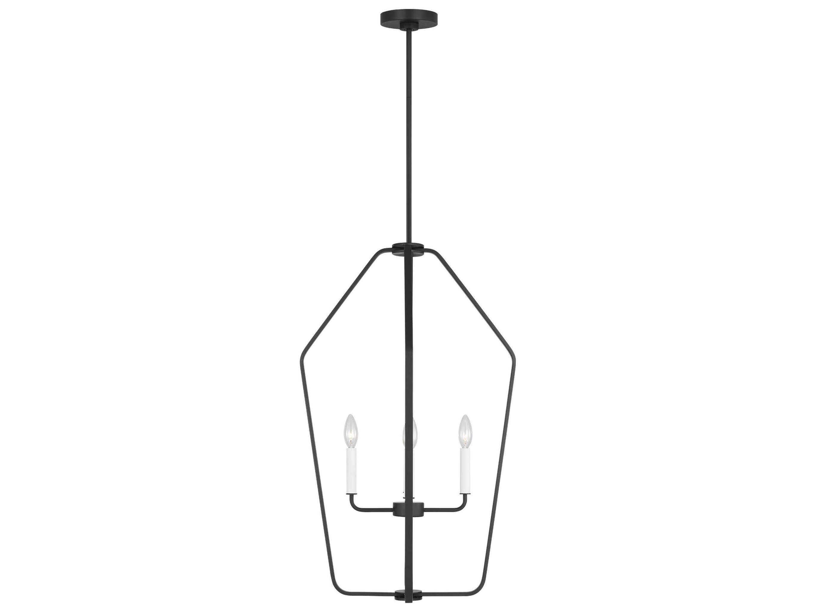 Generation Lighting Kennan 4-Light Midnight Black Chandelier