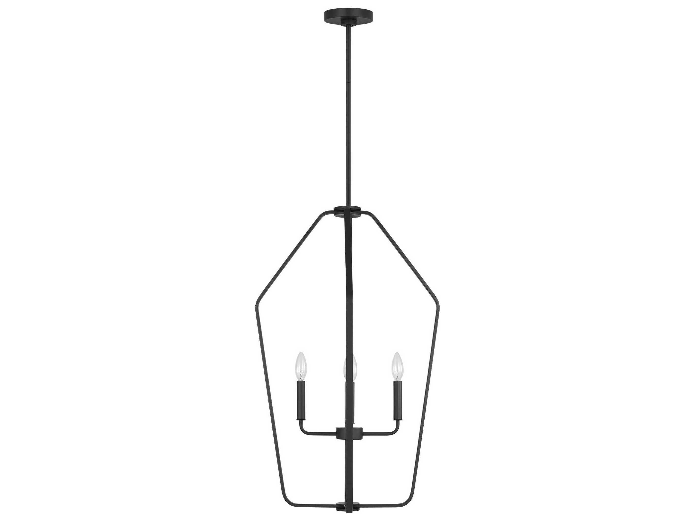 Generation Lighting Kennan 4-Light Midnight Black Chandelier