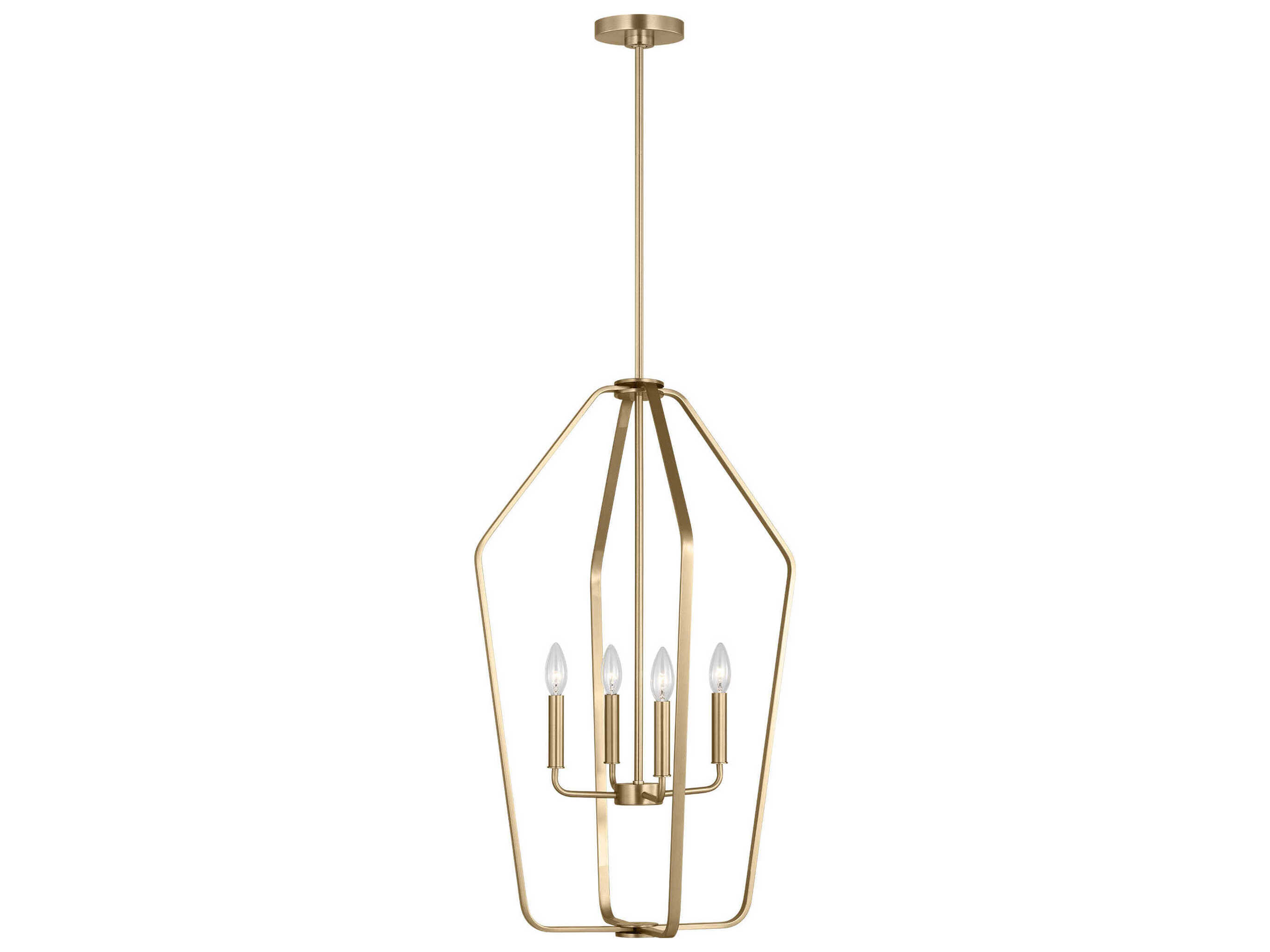 Generation Lighting Kennan 4-Light Satin Brass Chandelier