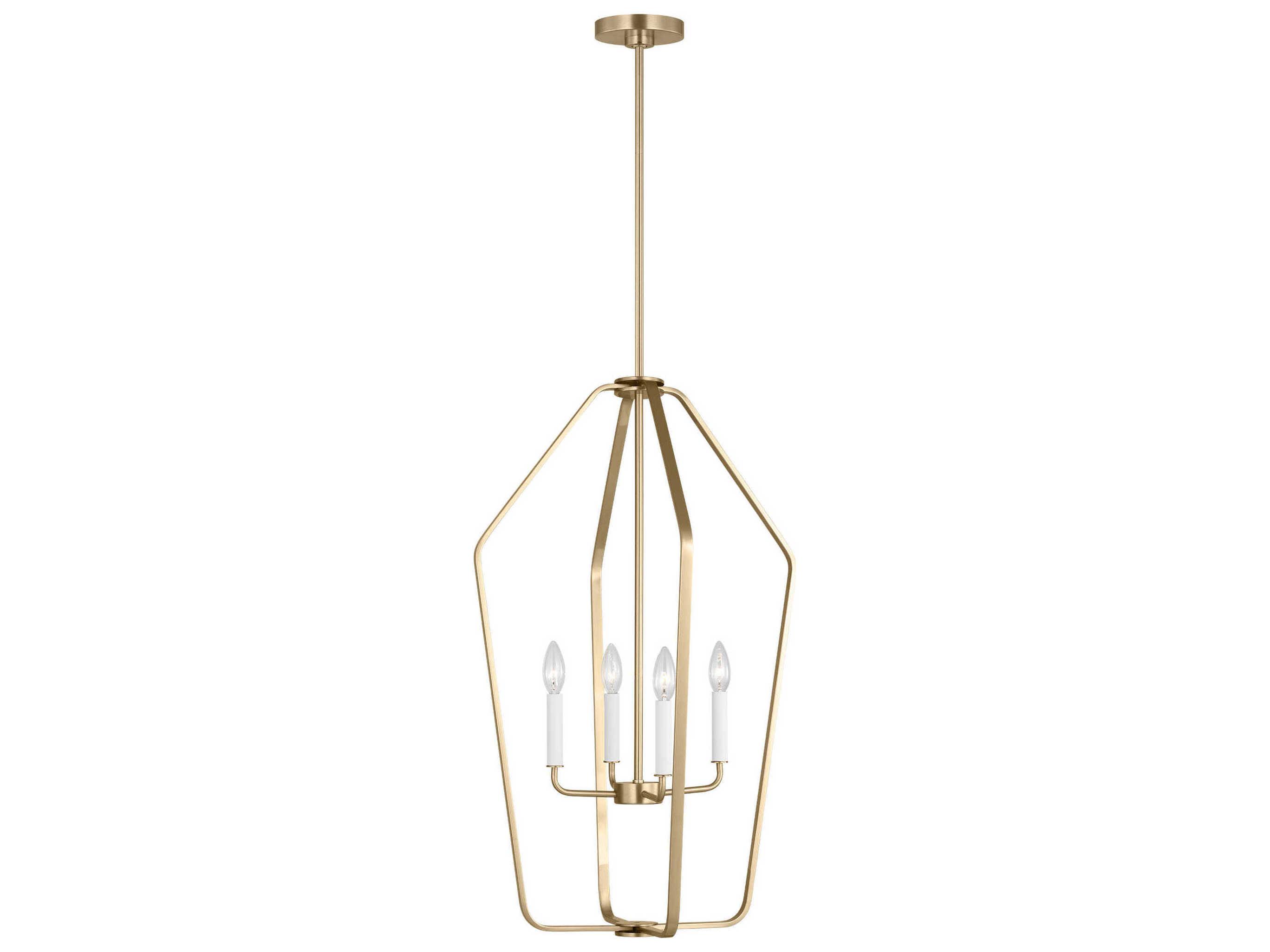 Generation Lighting Kennan 4-Light Satin Brass Chandelier
