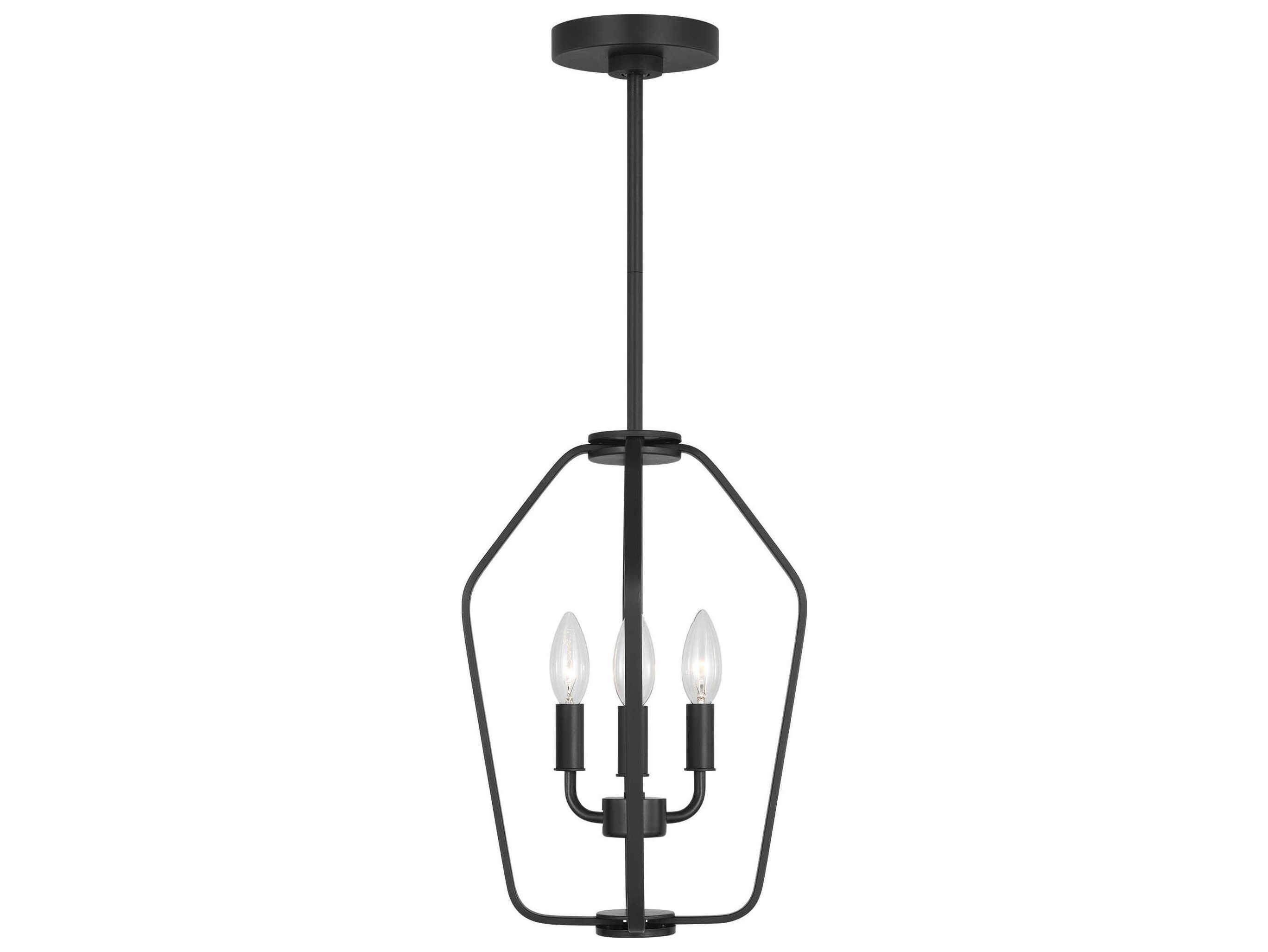 Generation Lighting Kennan 3-Light Midnight Black Chandelier