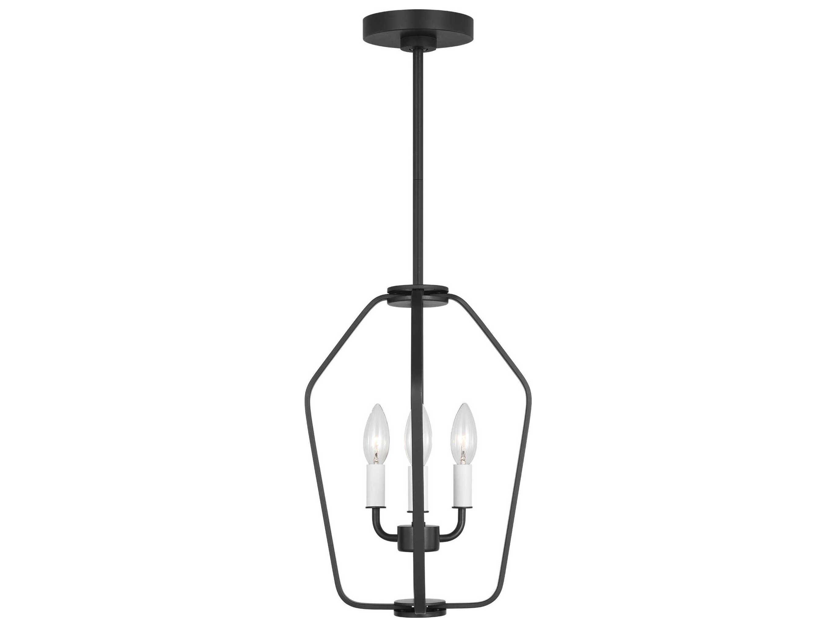 Generation Lighting Kennan 3-Light Midnight Black Chandelier