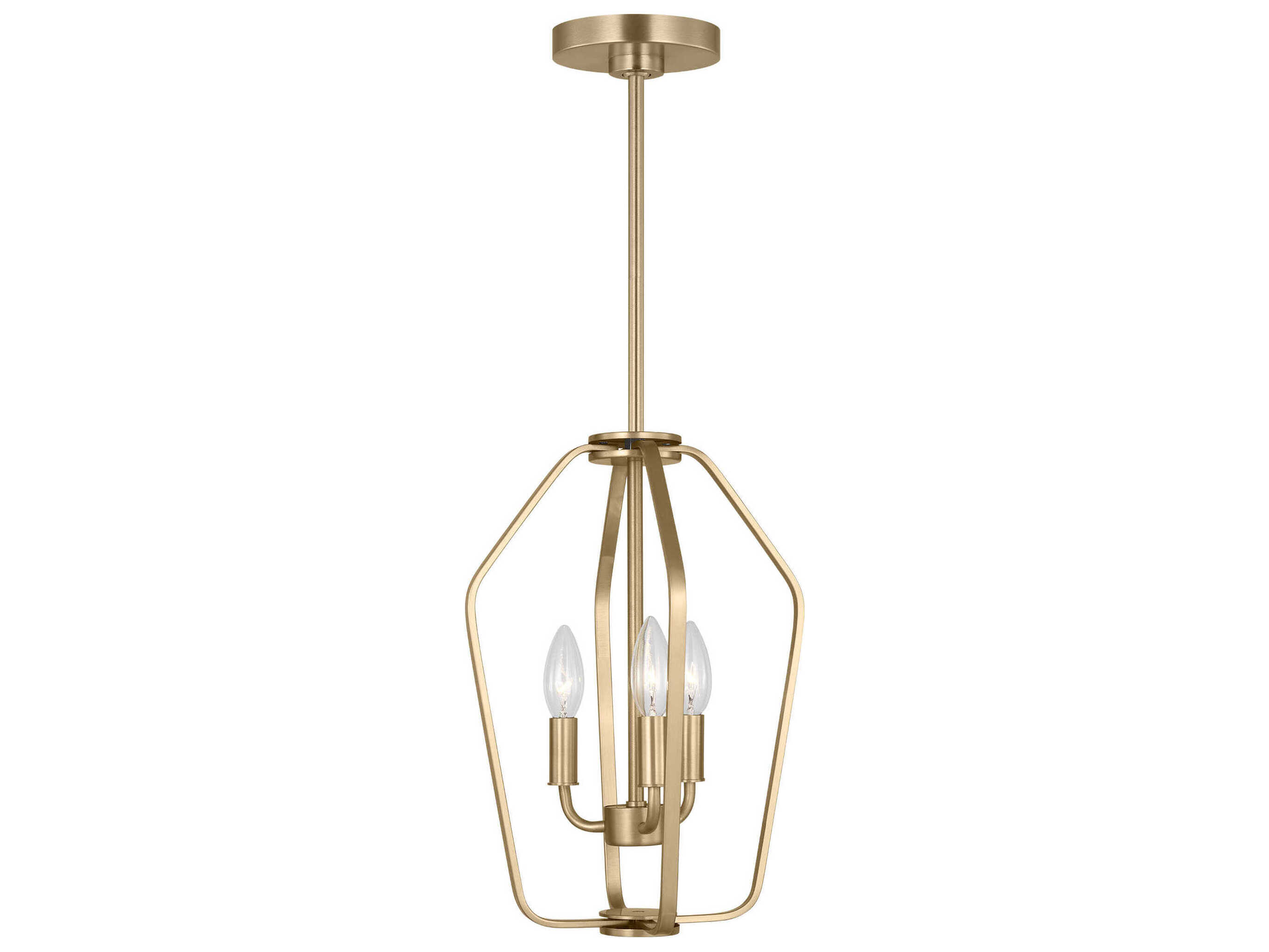 Generation Lighting Kennan 3-Light Satin Brass Chandelier