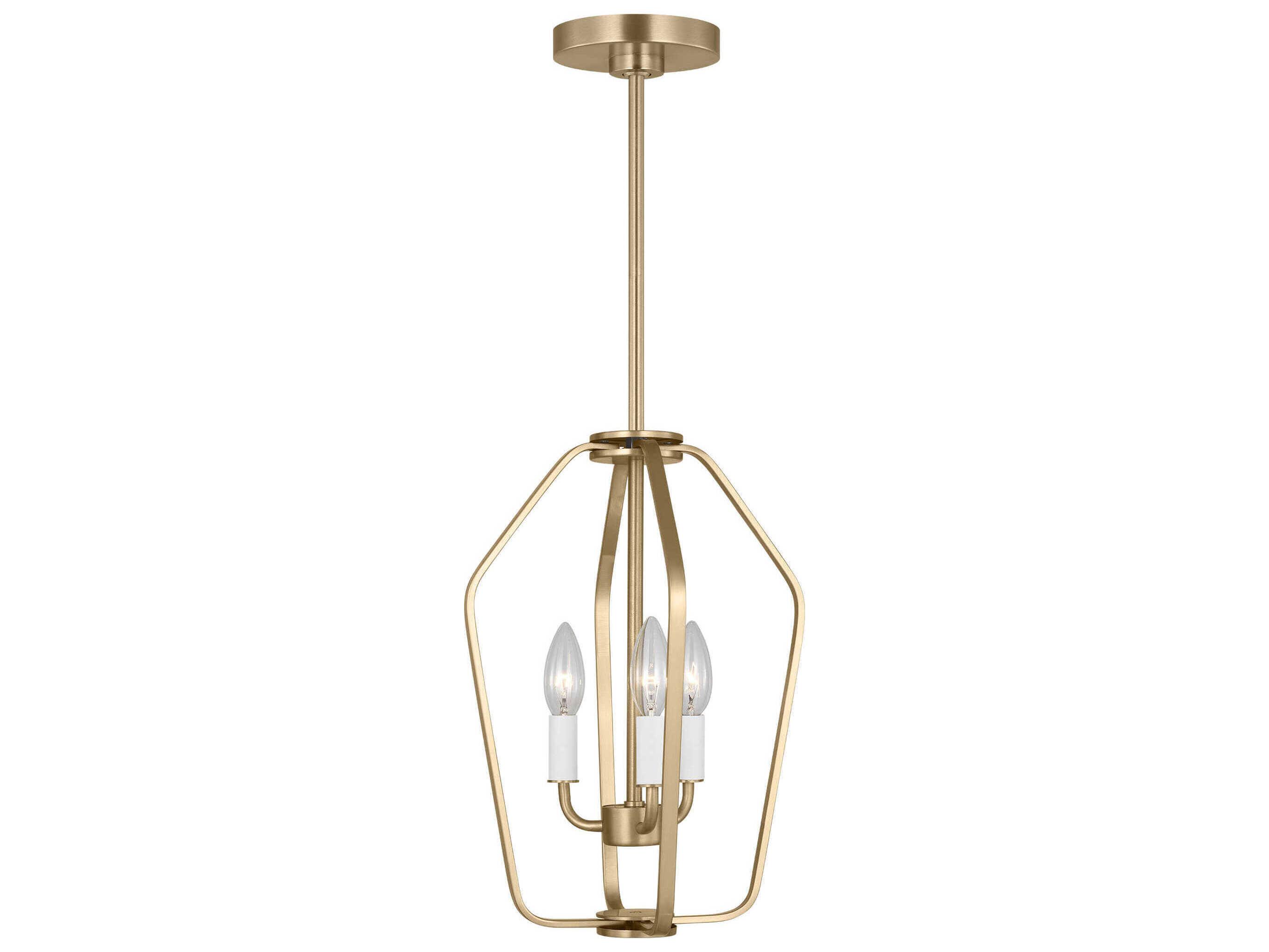 Generation Lighting Kennan 3-Light Satin Brass Chandelier