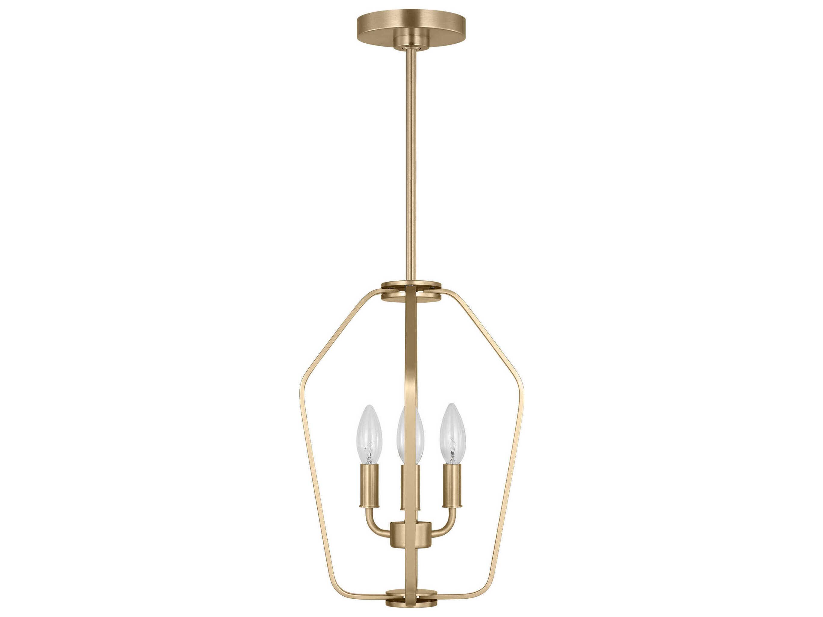 Generation Lighting Kennan 3-Light Satin Brass Chandelier